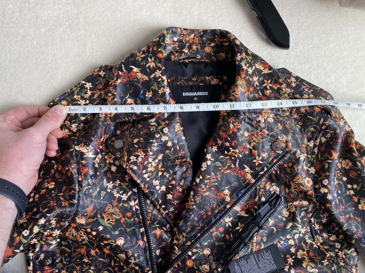 Dsquared2 FW17 Dsquared Dsquared2 floral leather biker jacket Size US M / EU 48-50 / 2 - 22 Thumbnail