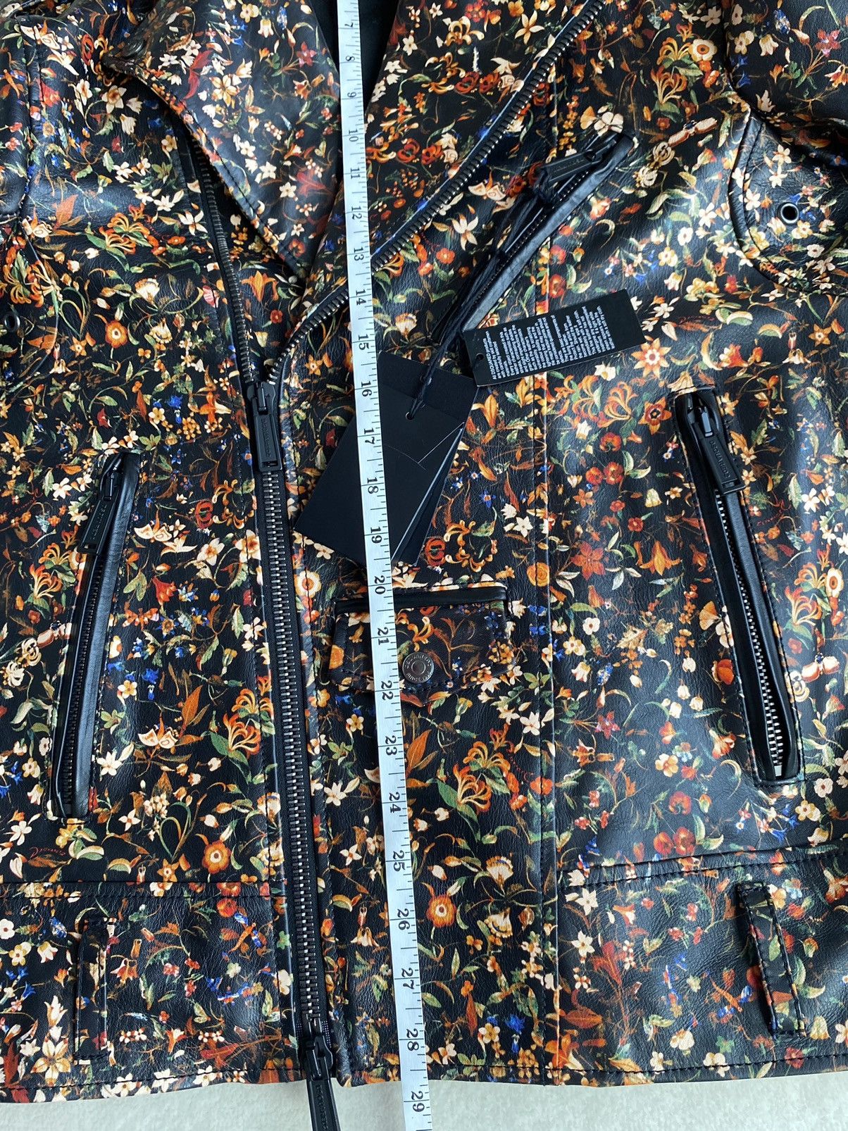 Dsquared2 FW17 Dsquared Dsquared2 floral leather biker jacket Size US M / EU 48-50 / 2 - 21 Thumbnail