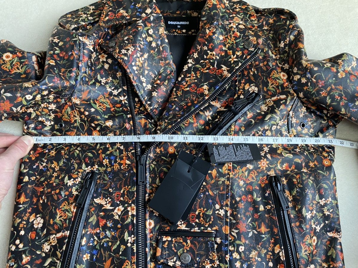 Dsquared2 FW17 Dsquared Dsquared2 floral leather biker jacket Size US M / EU 48-50 / 2 - 20 Thumbnail
