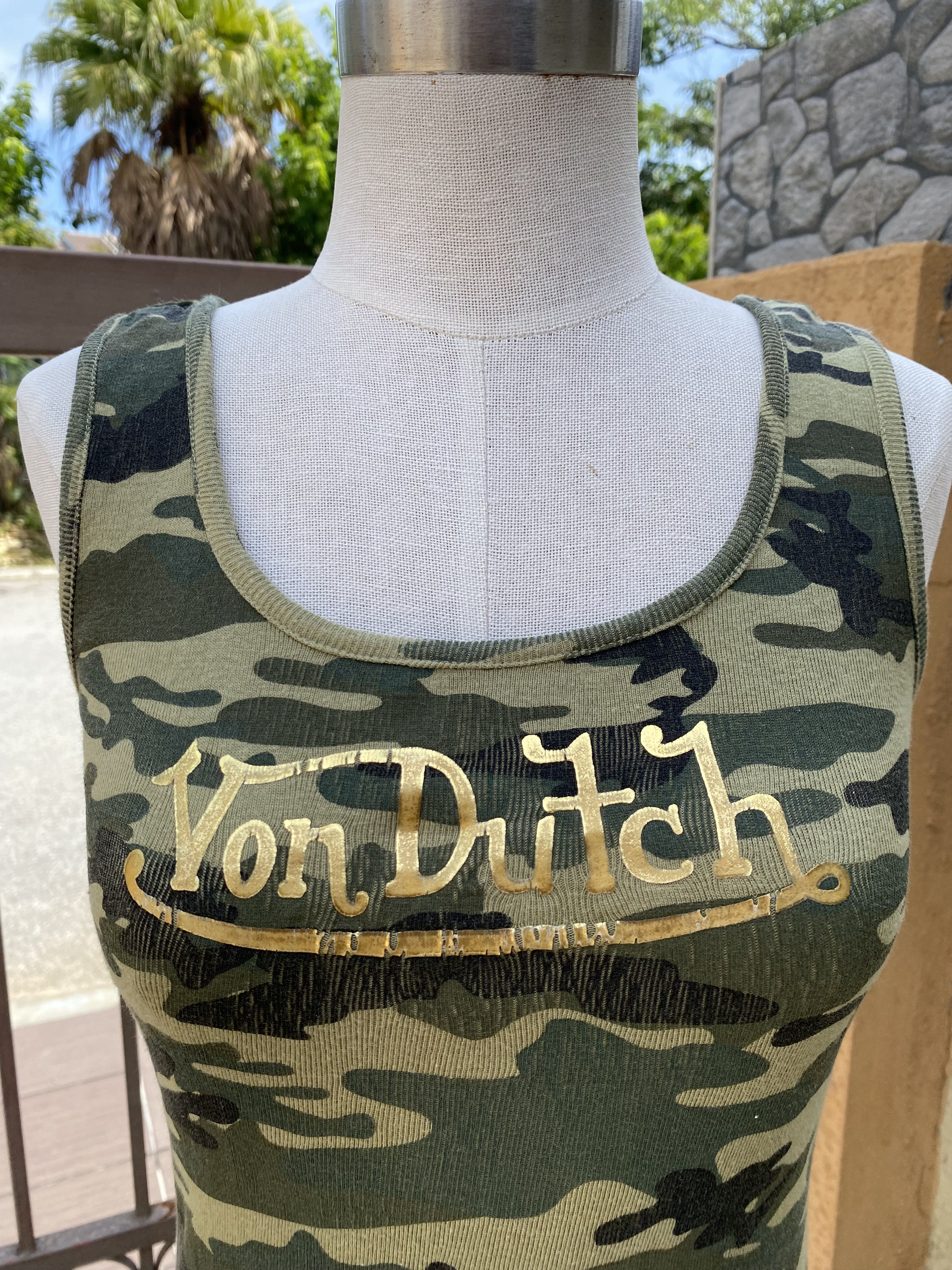 Vintage vintage camo tank Size M / US 6-8 / IT 42-44 - 2 Thumbnail