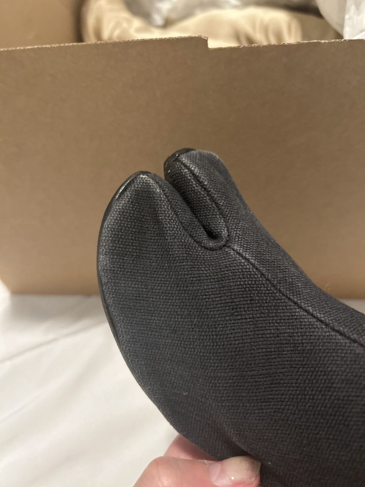 Maison Margiela 90’s Linen Tabi Boots Size US 6 / IT 36 - 9 Thumbnail