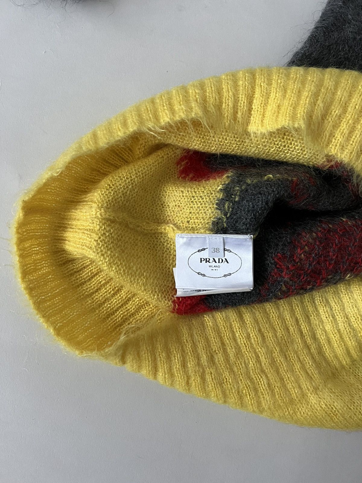 Prada Prada Mohair Flame Intarsia Sweater Size US S / EU 44-46 / 1 - 4 Thumbnail