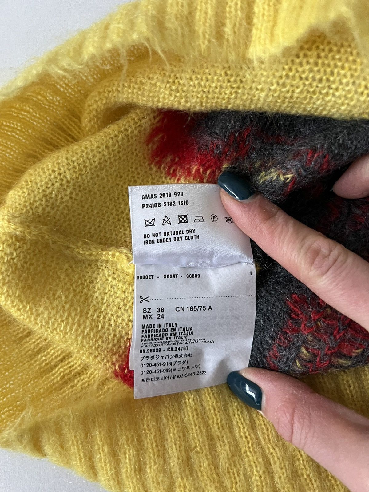 Prada Prada Mohair Flame Intarsia Sweater Size US S / EU 44-46 / 1 - 5 Thumbnail