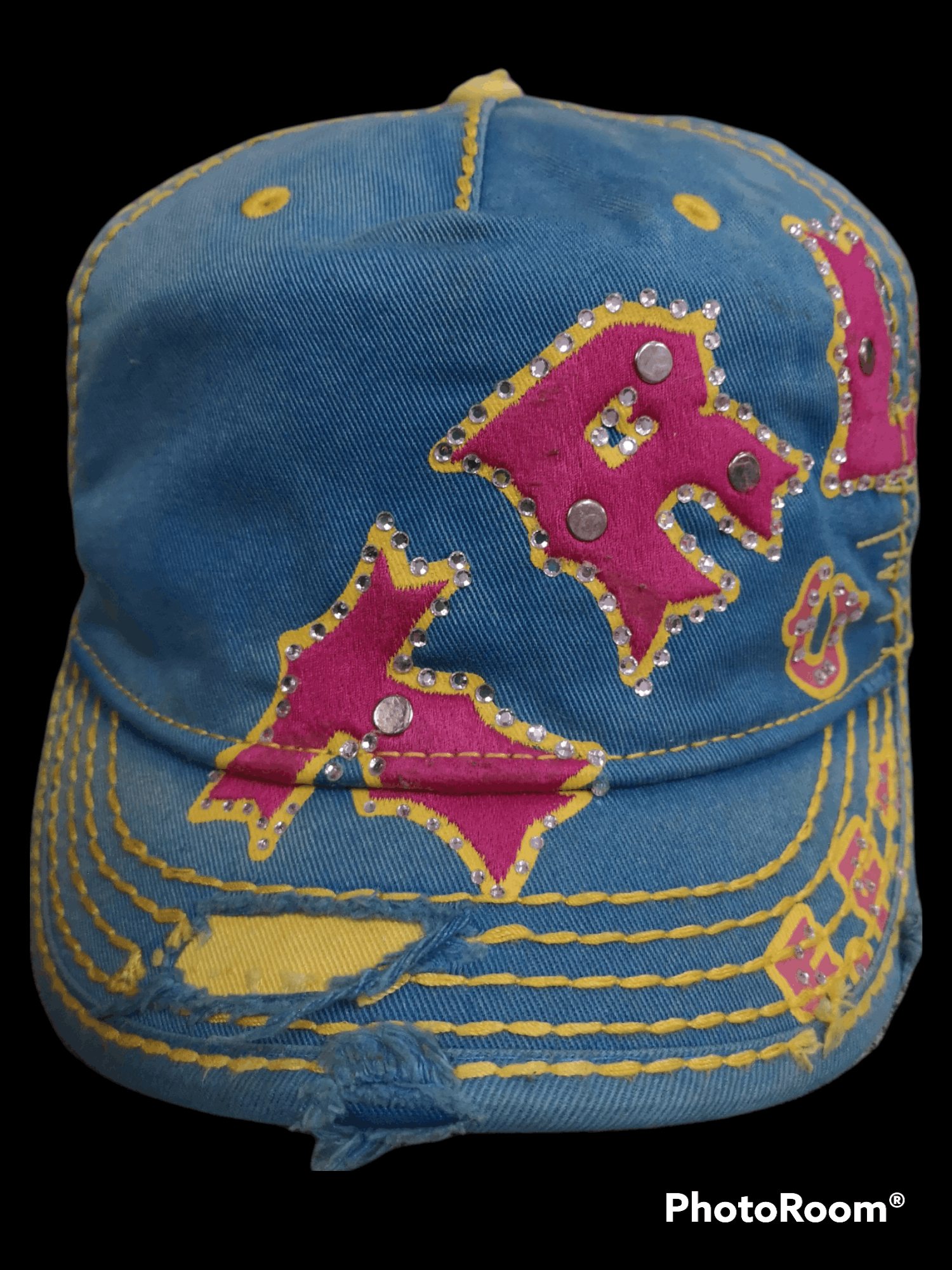 True Religion True Religion Distressed Baseball Trucker Hats Size ONE SIZE - 2 Thumbnail