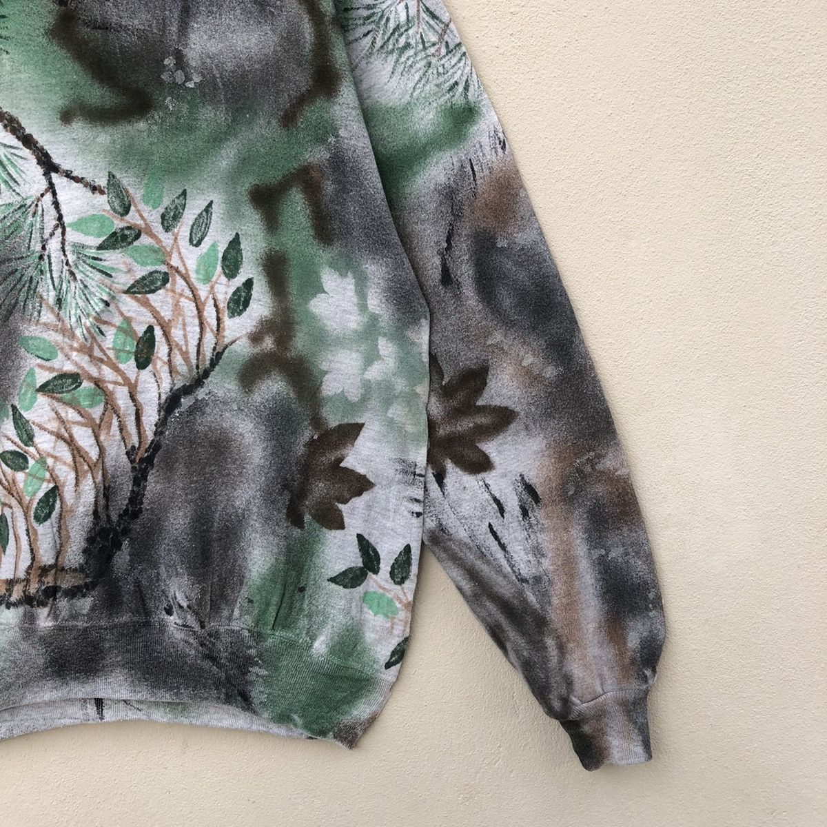Jerzees × Vintage RARE‼️Vintage JERZEES ART OF NATURE OVERPRINT Sweatshirt Size US XL / EU 56 / 4 - 4 Thumbnail