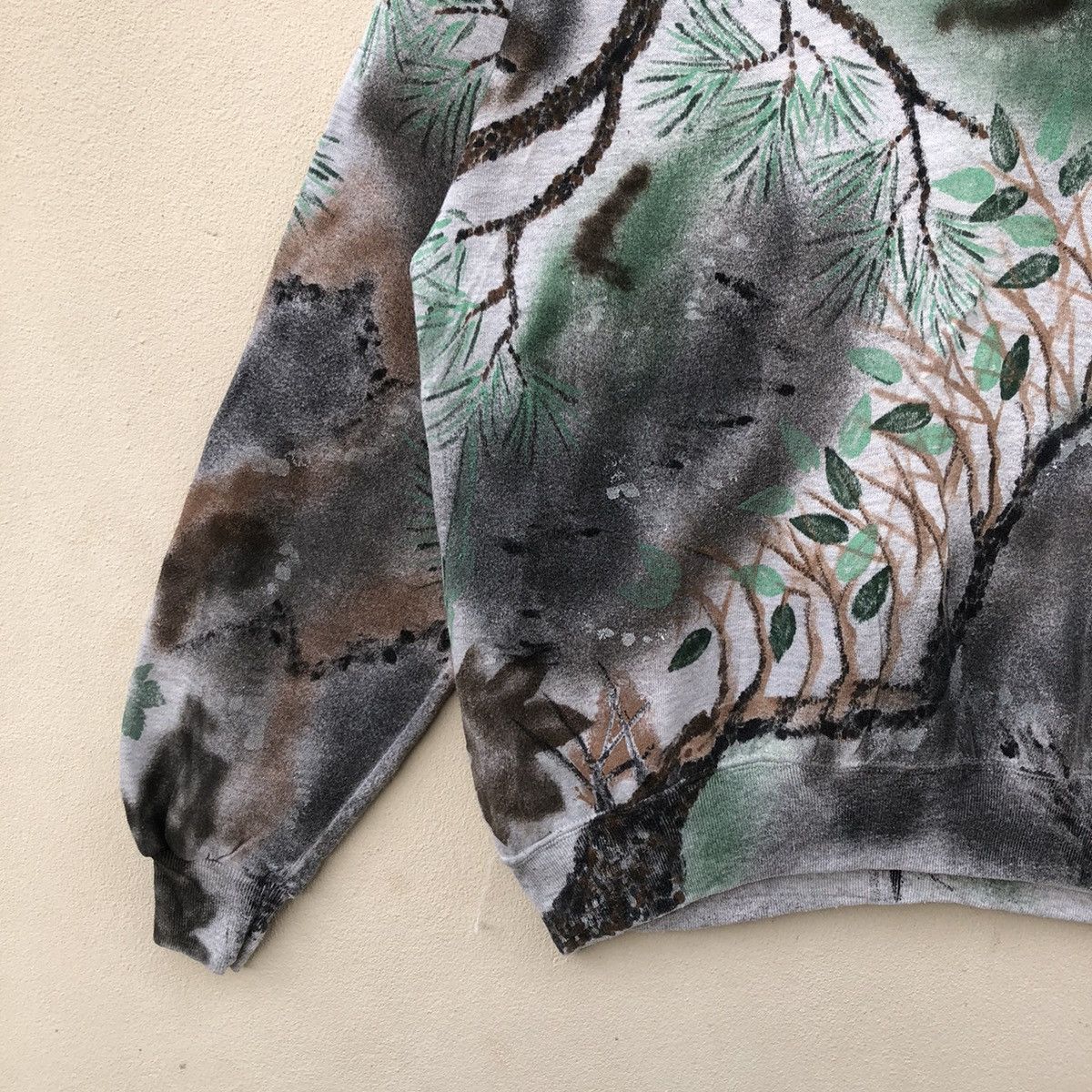 Jerzees × Vintage RARE‼️Vintage JERZEES ART OF NATURE OVERPRINT Sweatshirt Size US XL / EU 56 / 4 - 5 Thumbnail