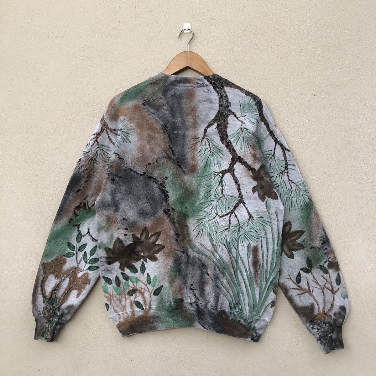 Jerzees × Vintage RARE‼️Vintage JERZEES ART OF NATURE OVERPRINT Sweatshirt Size US XL / EU 56 / 4 - 6 Thumbnail