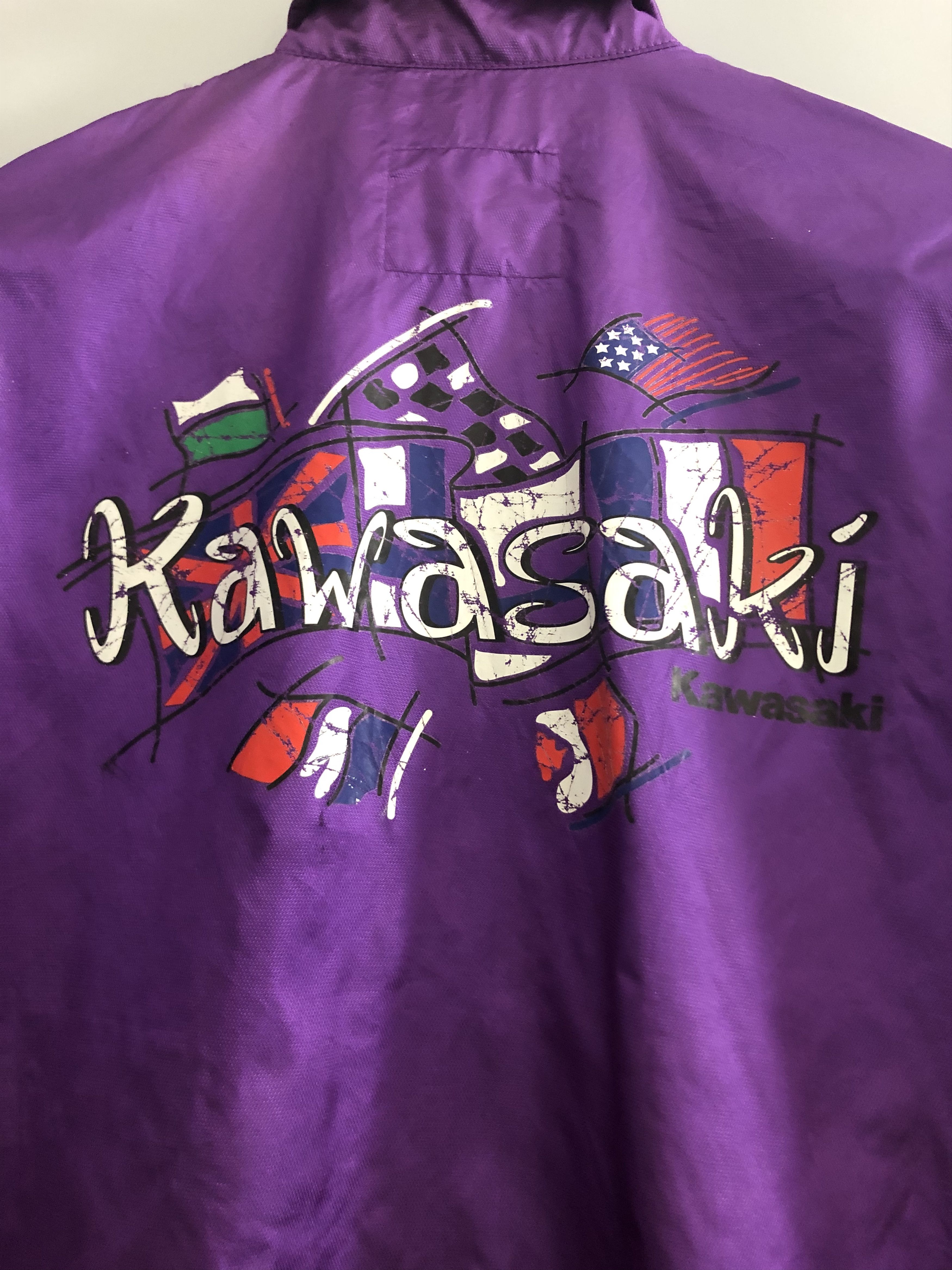 Japanese Brand × Sports Specialties × Vintage Vintage Kawasaki light Zipper Jacket Size US M / EU 48-50 / 2 - 6 Thumbnail