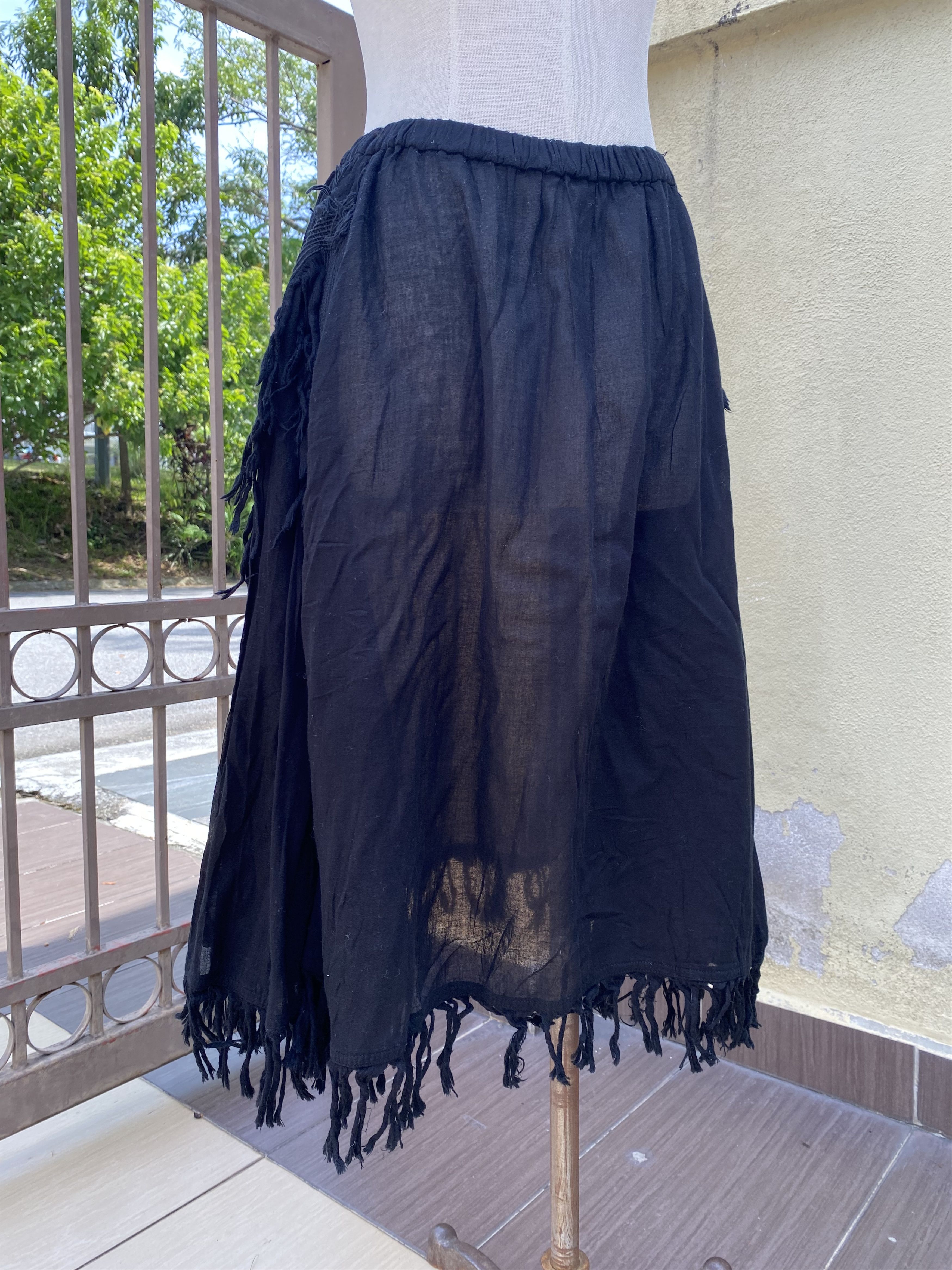 image of Issey Miyake x Zucca Black Skirt, Women's (Size 28)