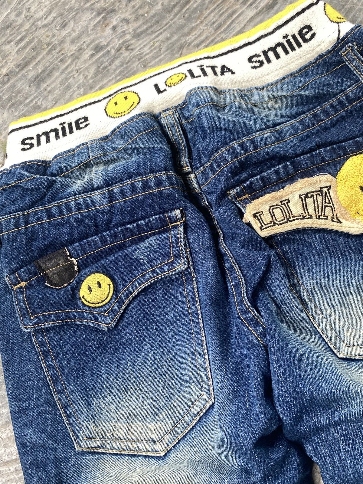 Other 🔥Crazy SALE🔥Lolita Jeans Embroidery Smile Design🔥 Size 32" / US 10 / IT 46 - 10 Thumbnail