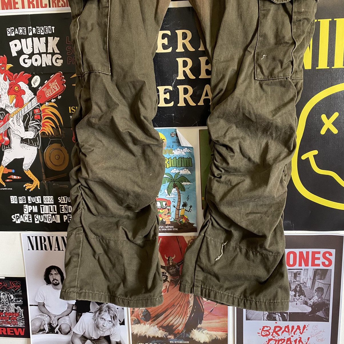 Vintage Vintage Military Cargo Pants Size US 29 - 2 Thumbnail