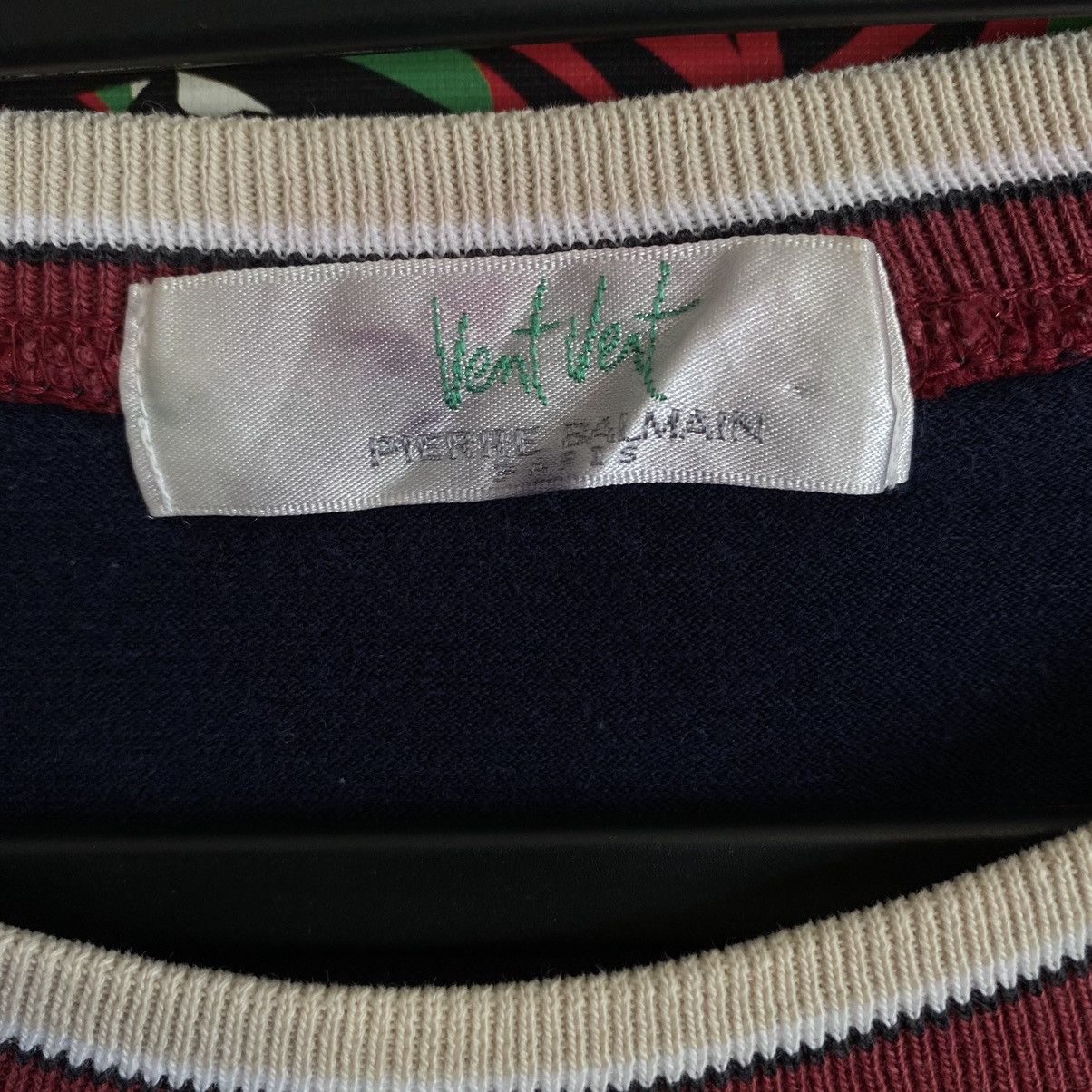 Vintage Vintage Pierre Balmain Paris Long Sleeve T-Shirt Size US L / EU 52-54 / 3 - 3 Thumbnail