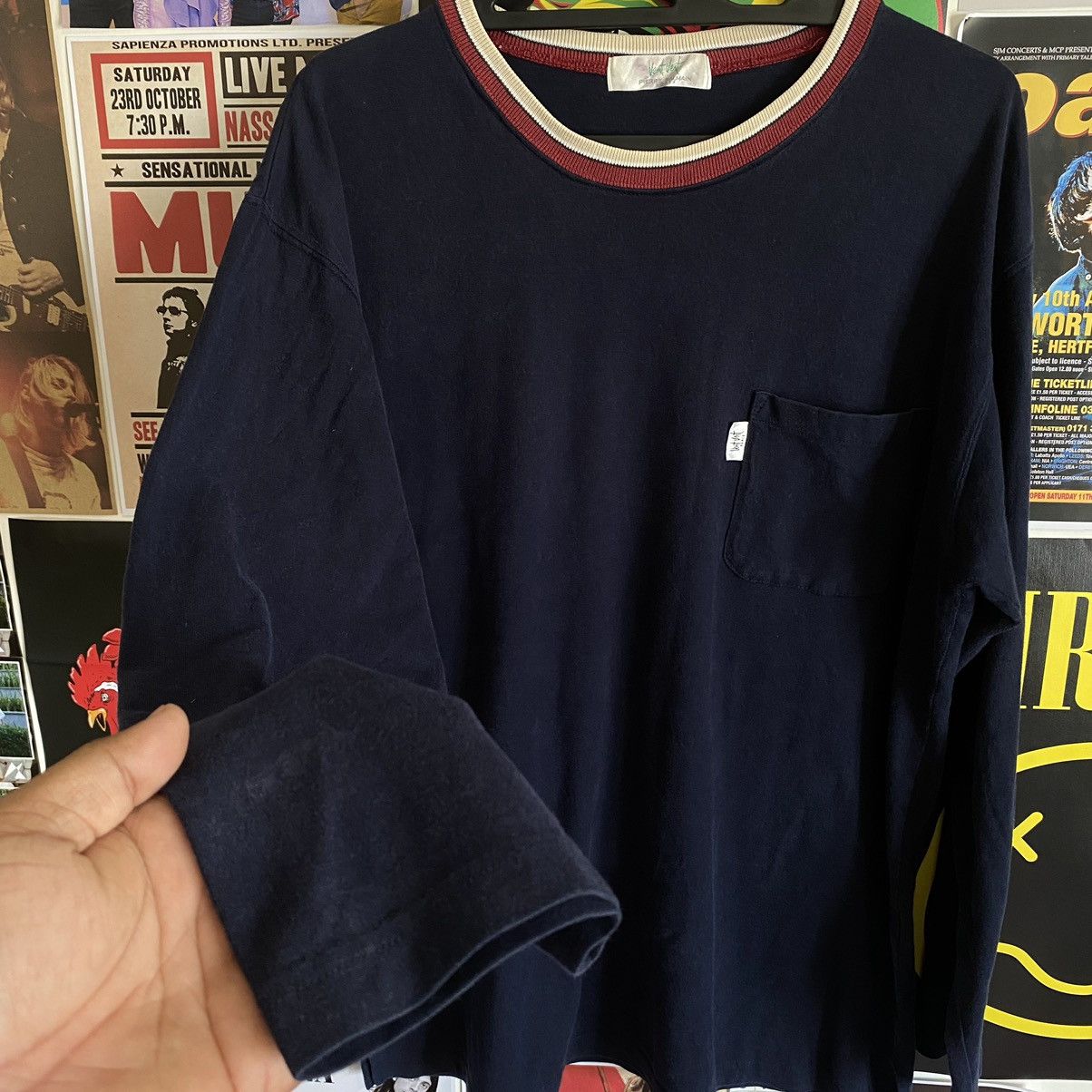 Vintage Vintage Pierre Balmain Paris Long Sleeve T-Shirt Size US L / EU 52-54 / 3 - 5 Thumbnail