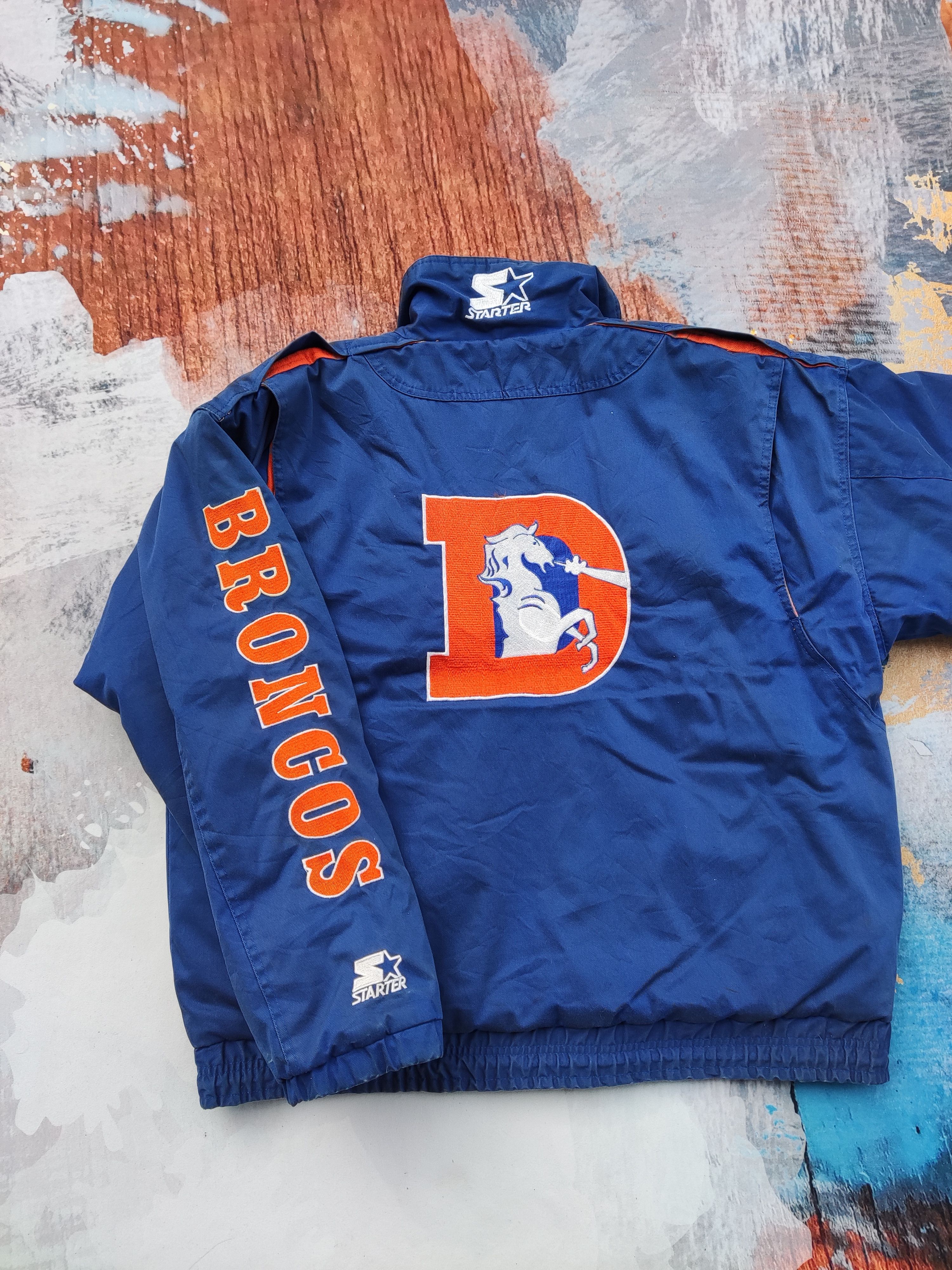 STARTER, Jackets & Coats, Vintage Nfl Denver Broncos Authentic Starter  Jacket Large