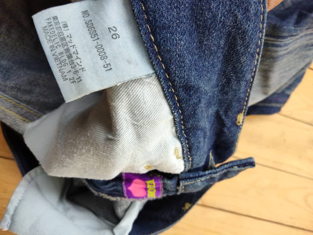 Japanese Brand × Sly Guild 🔥SALE🔥Vintage Sly Distressed Blue Wash Denim Jeans Size 30" / US 8 / IT 44 - 14 Thumbnail