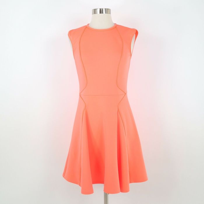 Ted Baker Ted Baker Fit Flare Skater Dress Womens T2 US4 6 Neon