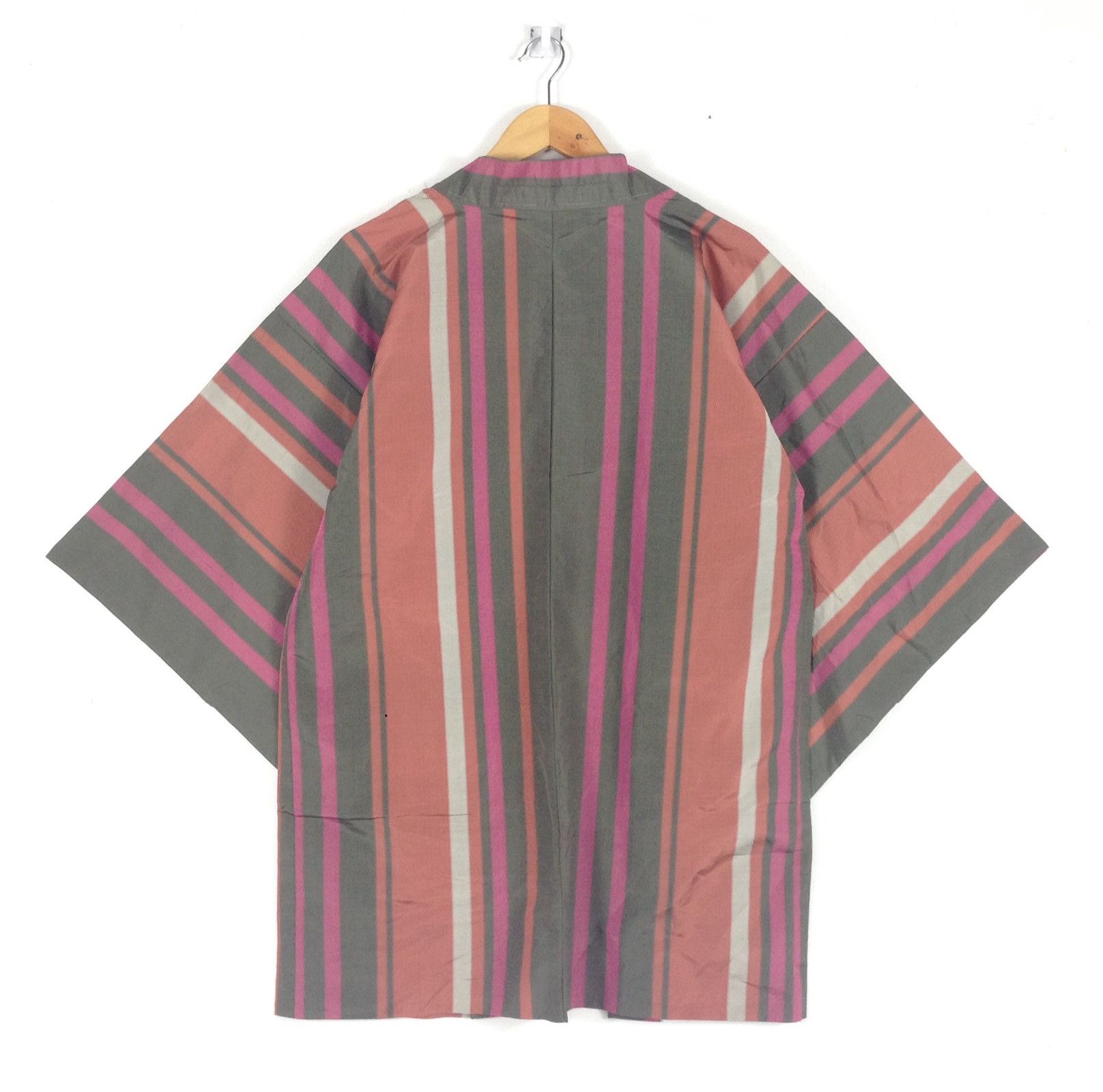 Japanese Brand Vintage Haori Kimono Nice Colour Japanese Fashion Kimono Size US L / EU 52-54 / 3 - 2 Thumbnail