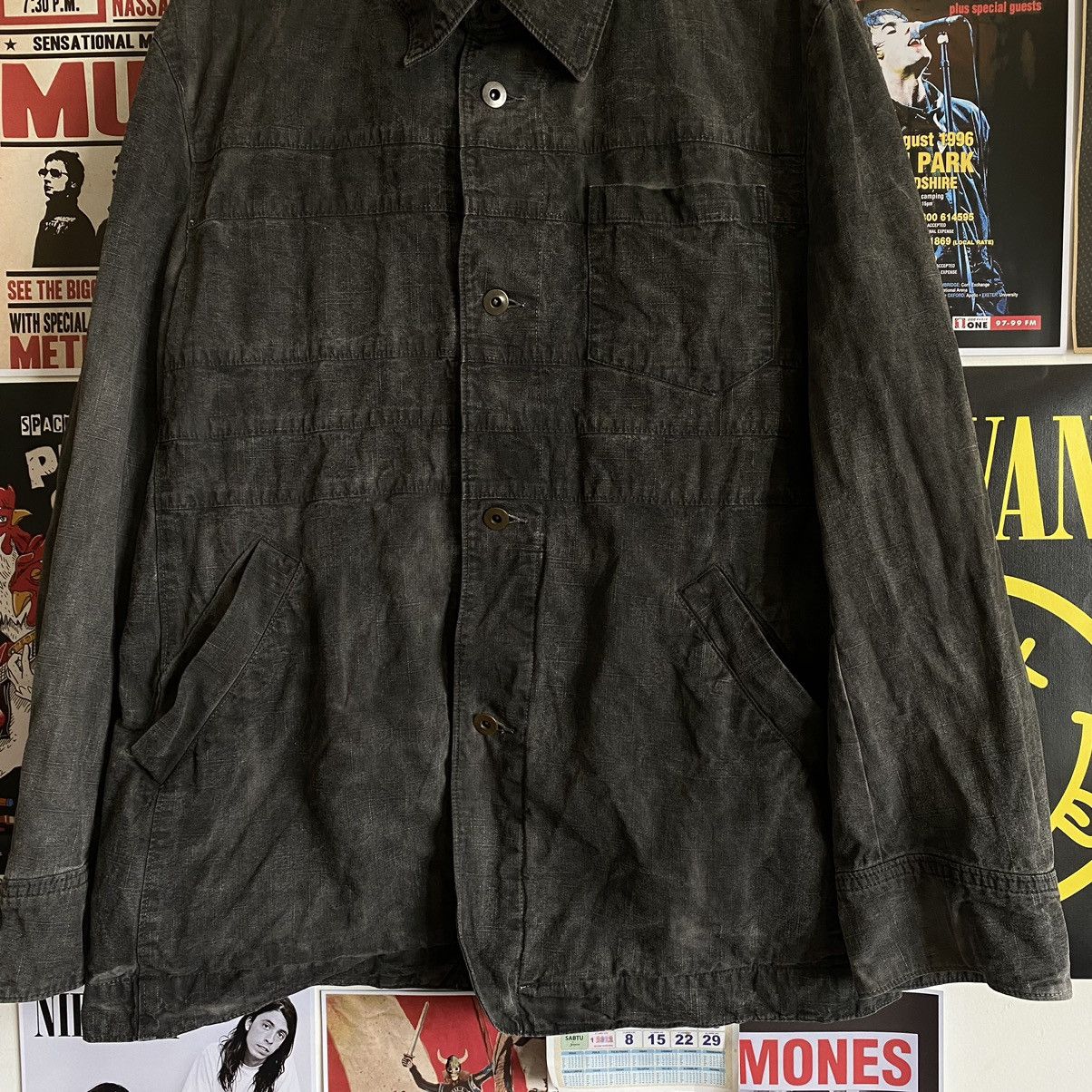 PPFM Vintage PPFM Faded Black Denim Jacket Size US L / EU 52-54 / 3 - 3 Thumbnail