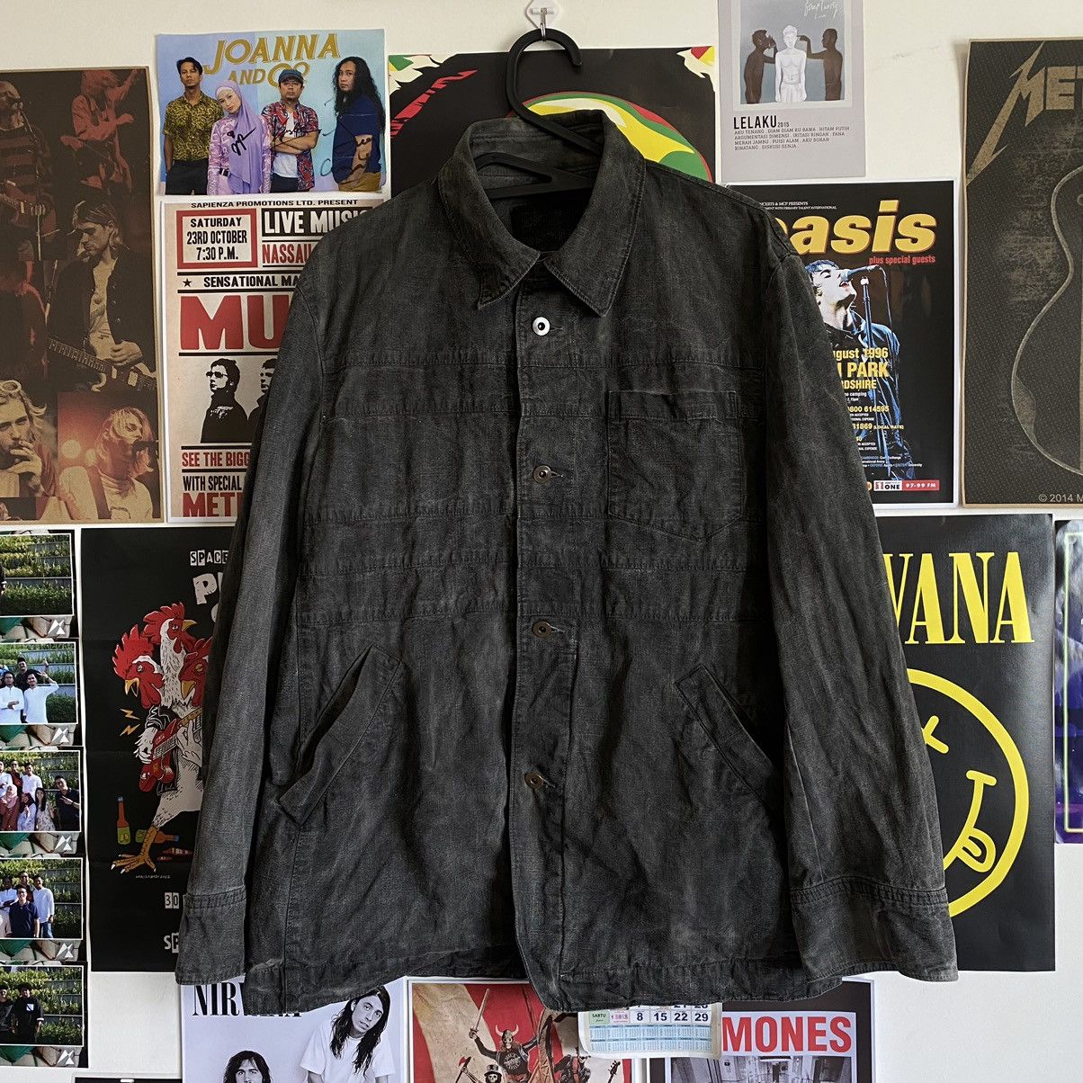 PPFM Vintage PPFM Faded Black Denim Jacket Size US L / EU 52-54 / 3 - 1 Thumbnail