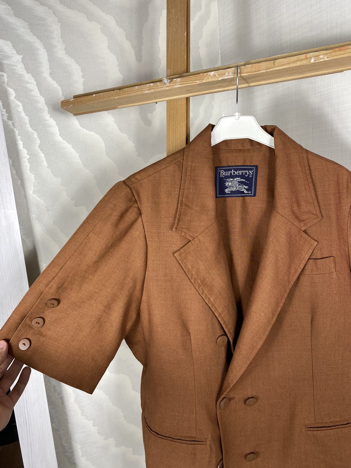 Burberry × Vintage Burberrys Blazer Short Sleeve Size M / US 6-8 / IT 42-44 - 5 Thumbnail