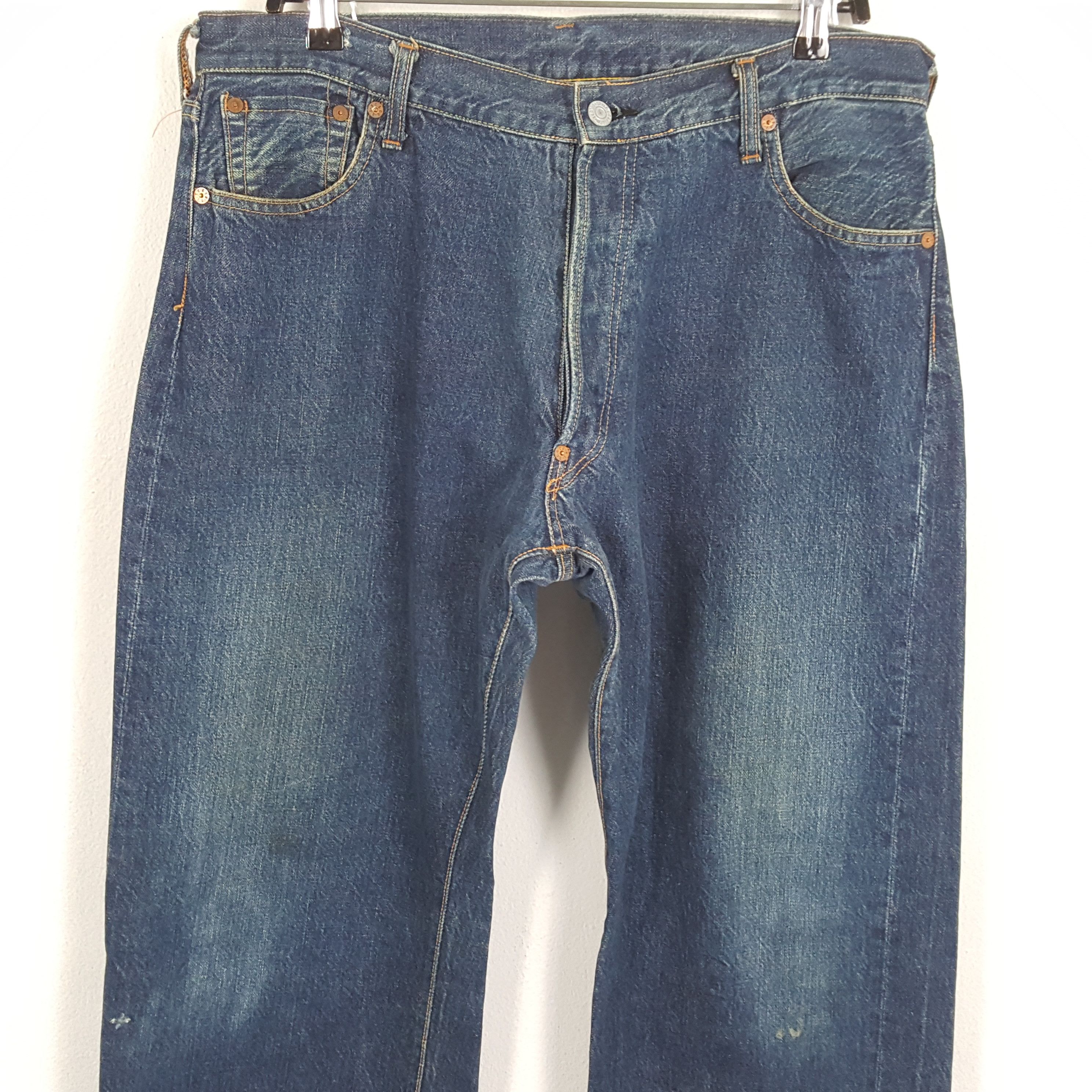 Evisu × Japanese Brand × Vintage EVIS Streetwear Skateboard Custom Logo Style Jeans Size US 35 - 5 Thumbnail