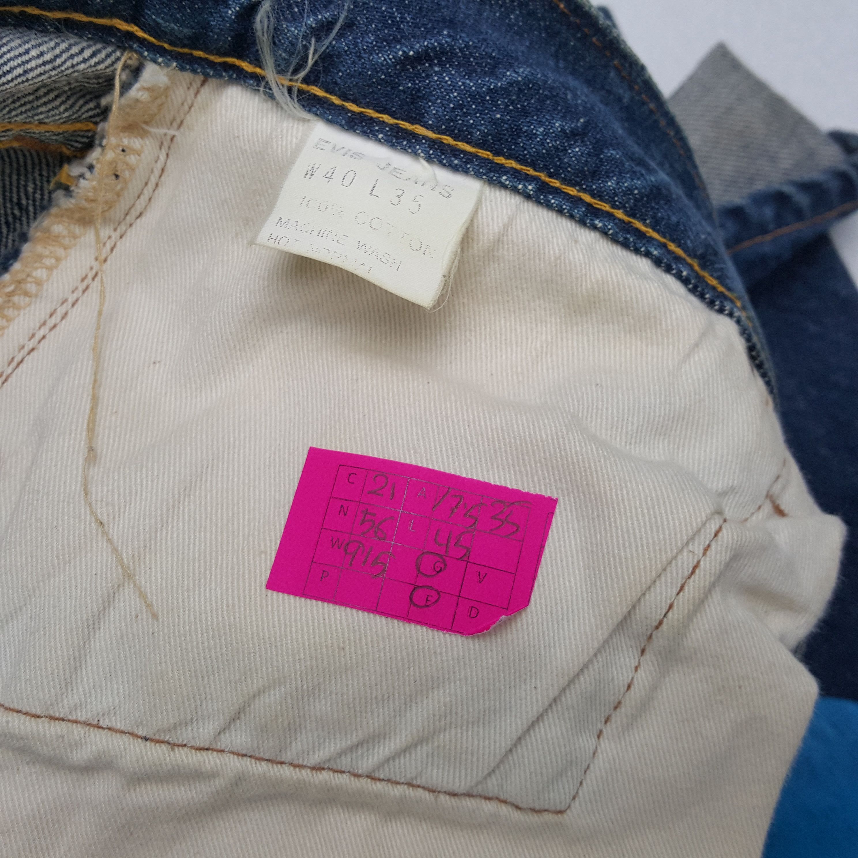 Evisu × Japanese Brand × Vintage EVIS Streetwear Skateboard Custom Logo Style Jeans Size US 35 - 14 Thumbnail