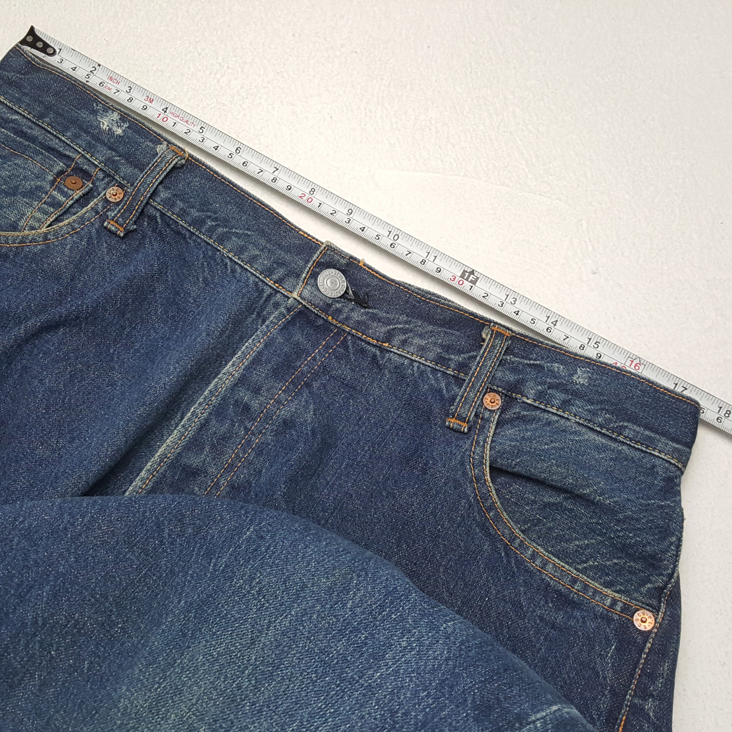Evisu × Japanese Brand × Vintage EVIS Streetwear Skateboard Custom Logo Style Jeans Size US 35 - 7 Thumbnail