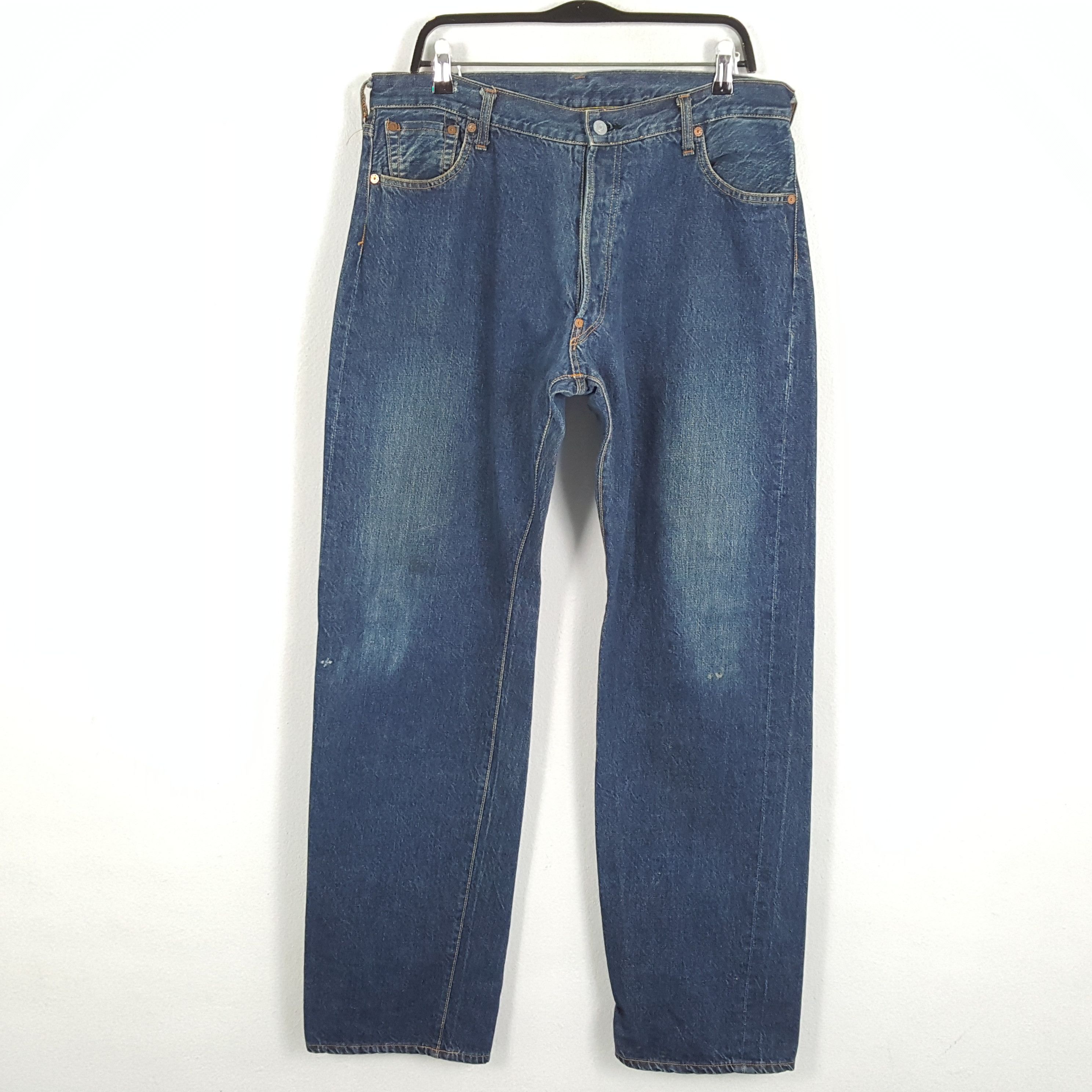 Evisu × Japanese Brand × Vintage EVIS Streetwear Skateboard Custom Logo Style Jeans Size US 35 - 4 Thumbnail