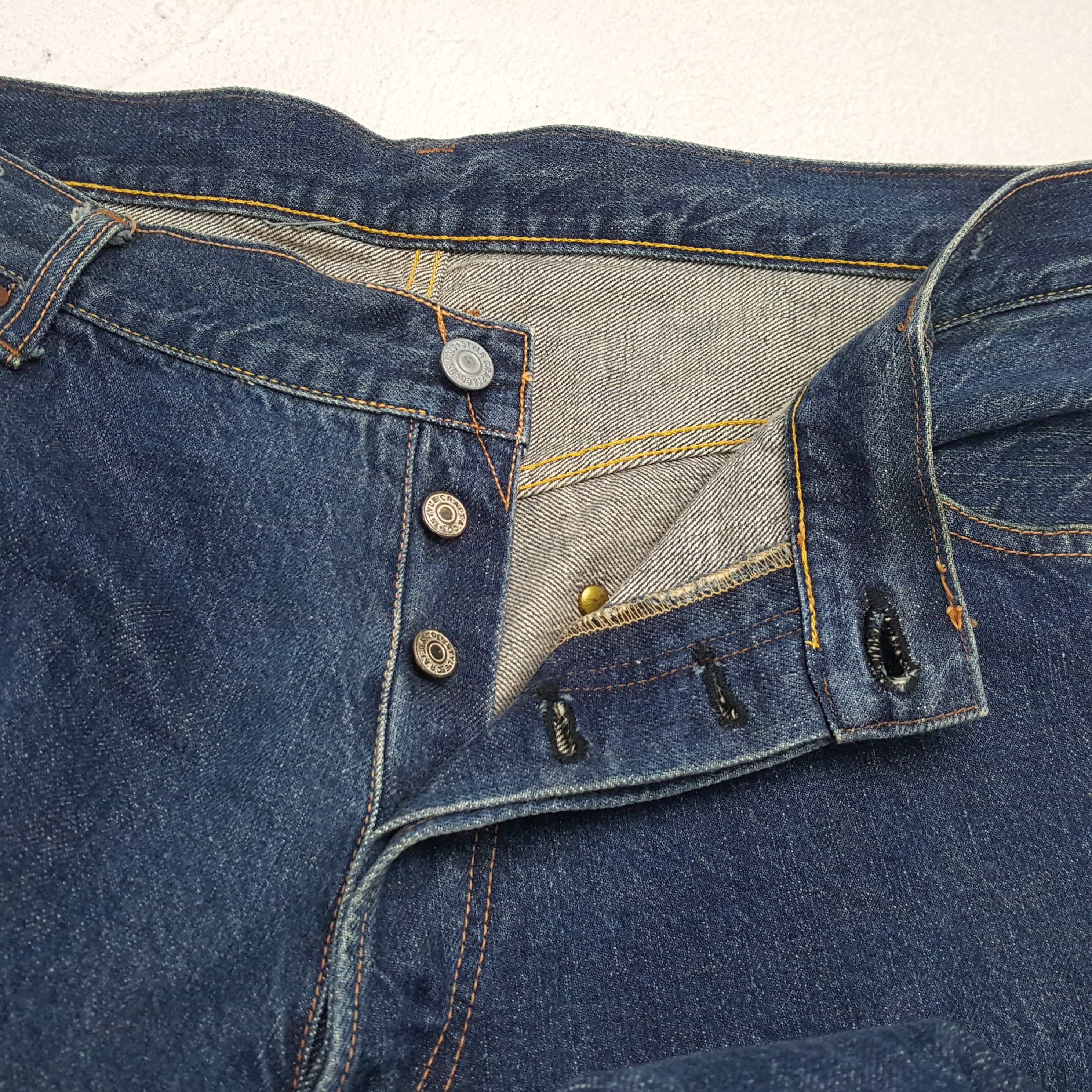 Evisu × Japanese Brand × Vintage EVIS Streetwear Skateboard Custom Logo Style Jeans Size US 35 - 13 Thumbnail