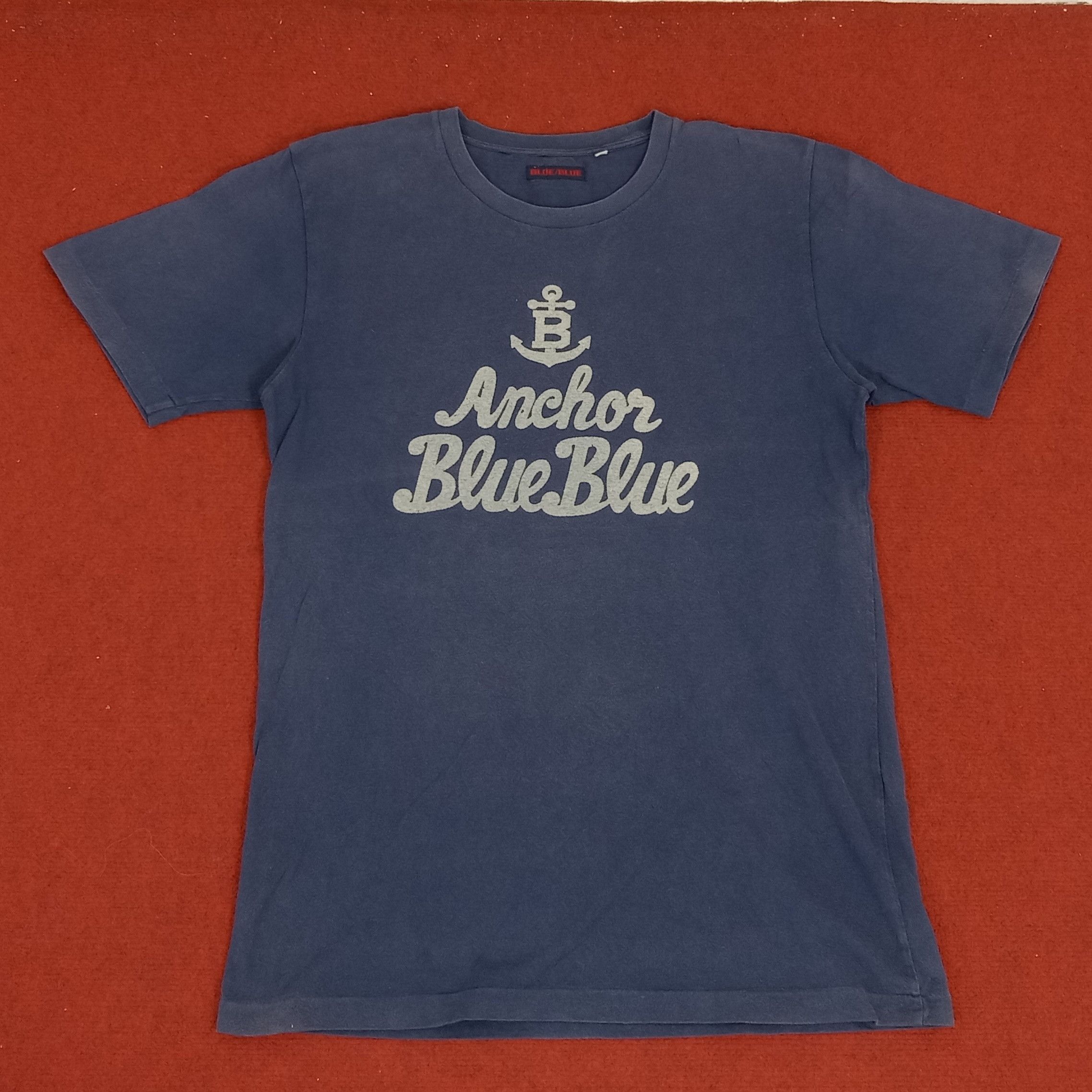 Anchor Blue Anchor Blue Blue Streetwear Style Center Design Tshirt Size US M / EU 48-50 / 2 - 1 Thumbnail