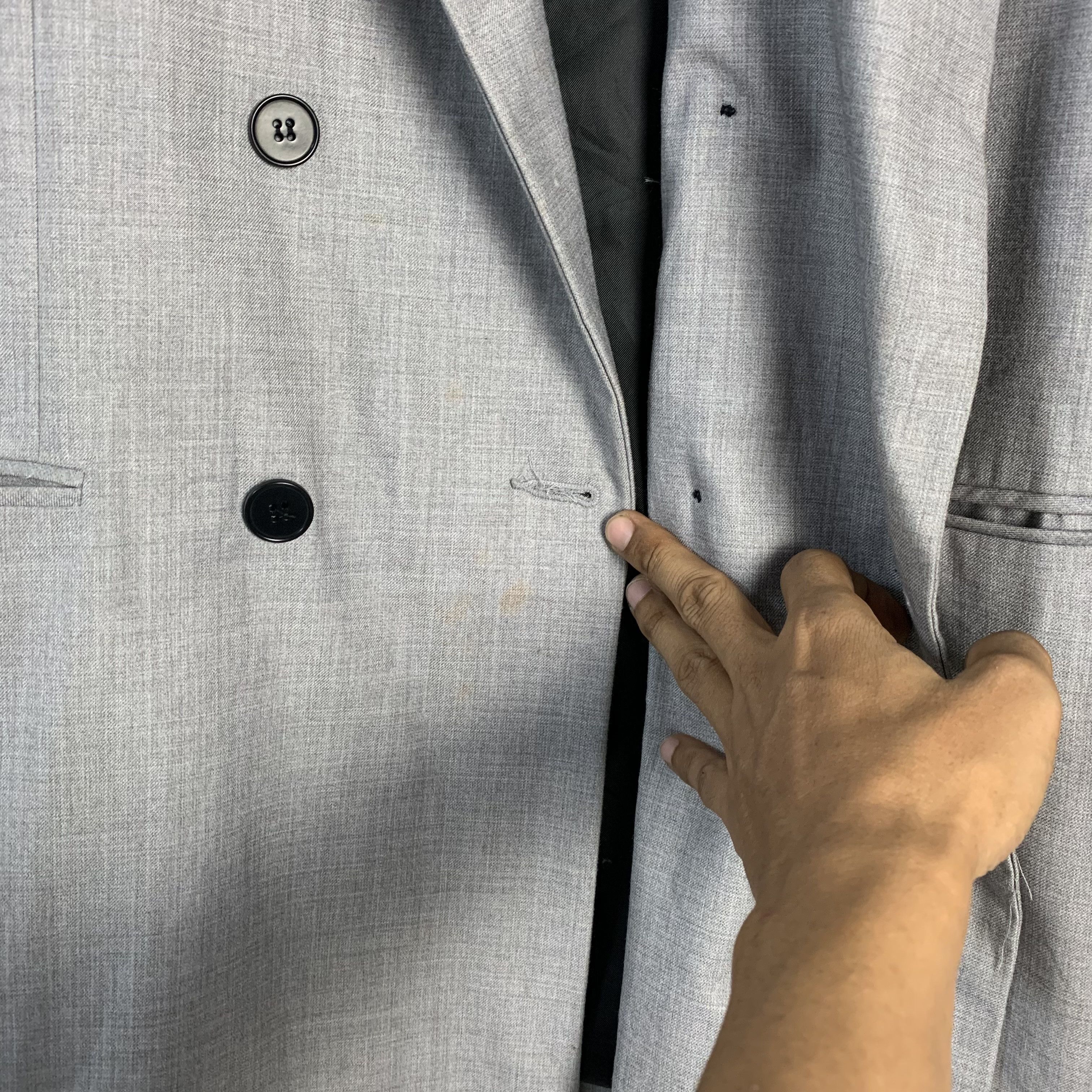 Lad Musician Lad Musician Double Breast Color Block Casual Jacket Size US S / EU 44-46 / 1 - 5 Thumbnail