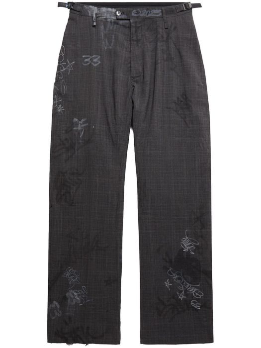 Balenciaga Balenciaga Graffiti Skater tailored trousers | Grailed