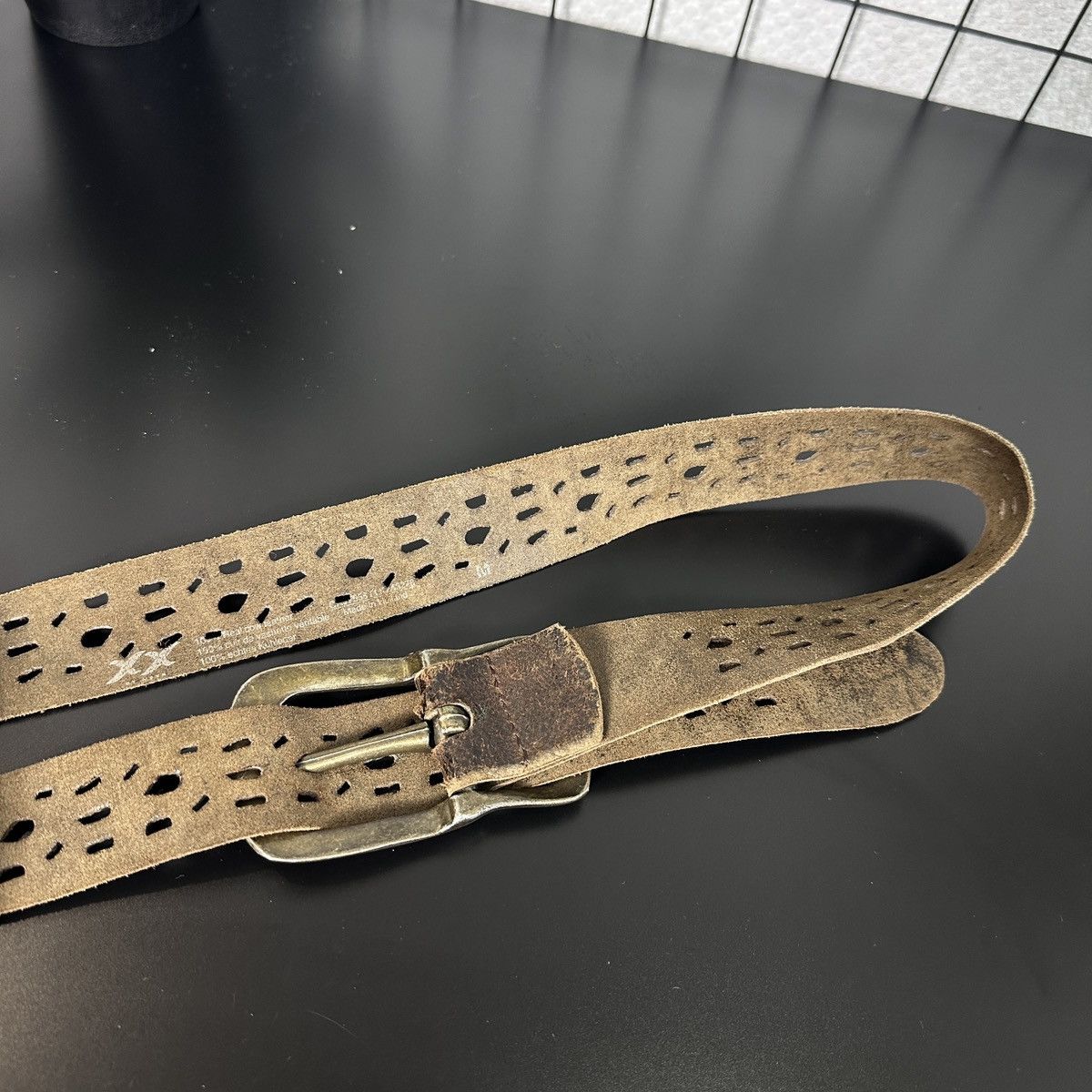 Vintage VINTAGE JAPANESE TRYPOPHOBIA LEATHER BELT Size ONE SIZE - 4 Thumbnail
