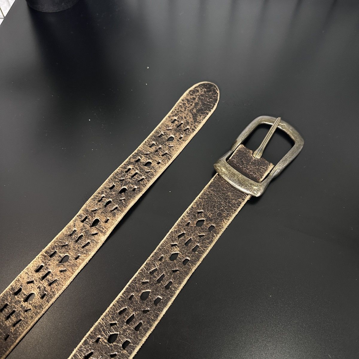 Vintage VINTAGE JAPANESE TRYPOPHOBIA LEATHER BELT Size ONE SIZE - 8 Thumbnail