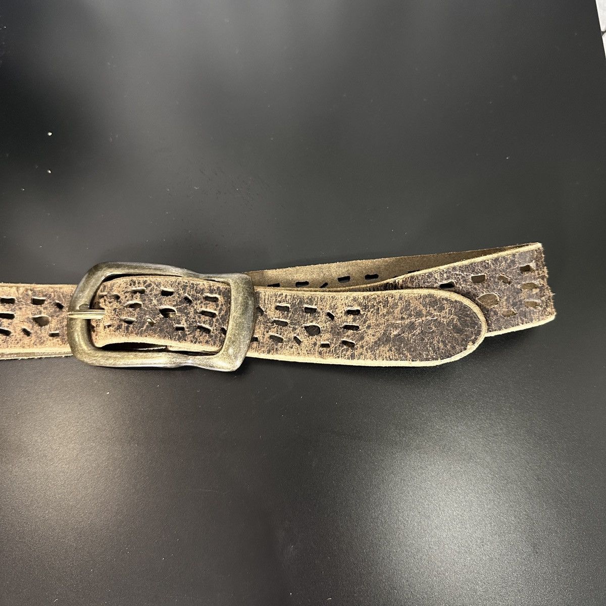 Vintage VINTAGE JAPANESE TRYPOPHOBIA LEATHER BELT Size ONE SIZE - 2 Thumbnail