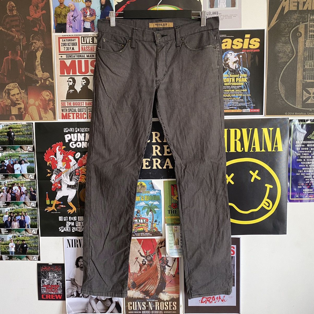 Uniqlo Vintage Uniqlo Houndtooth Design Pants Size US 32 / EU 48 - 1 Thumbnail