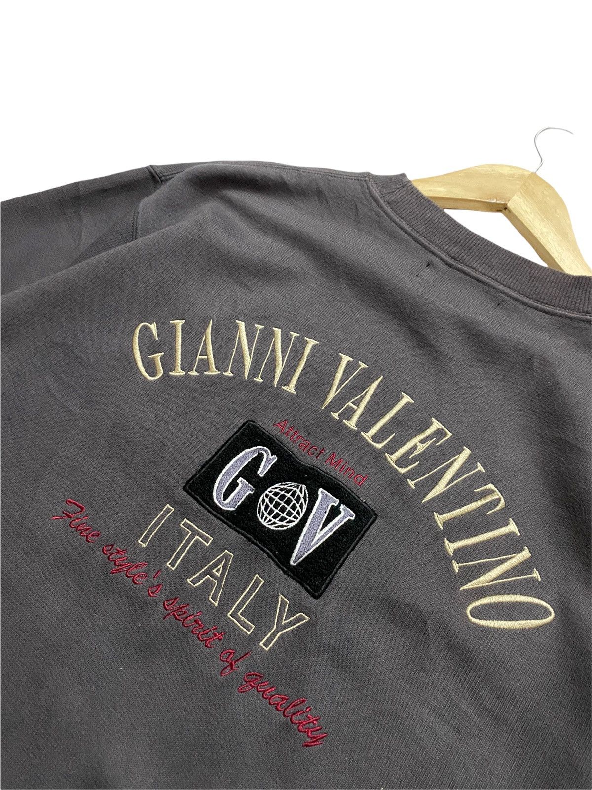 Gianni Valentino × Valentino Gianni Valentino Embroidered Big Logo Sweatshirt Size US M / EU 48-50 / 2 - 7 Thumbnail