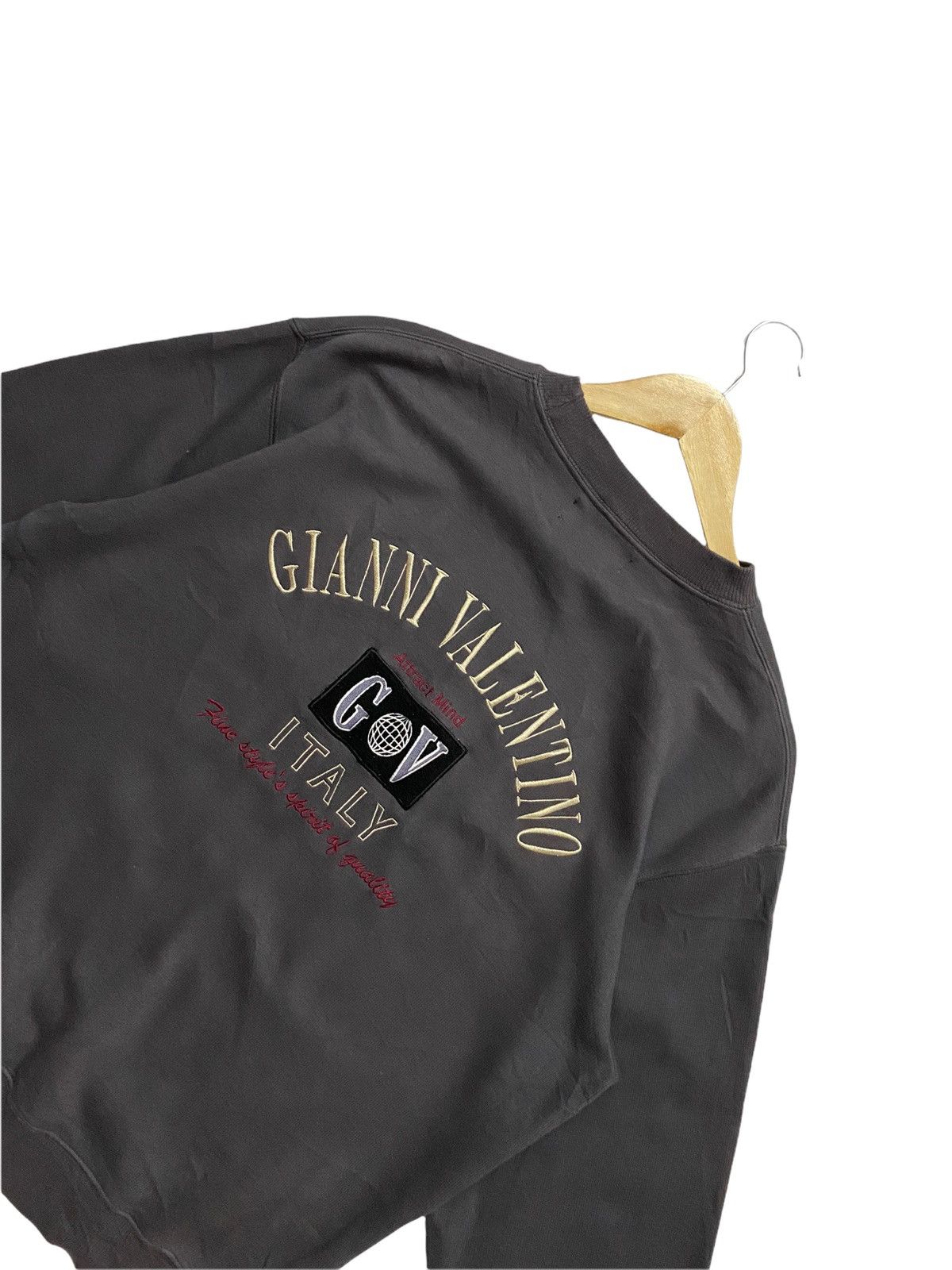 Gianni Valentino × Valentino Gianni Valentino Embroidered Big Logo Sweatshirt Size US M / EU 48-50 / 2 - 6 Thumbnail