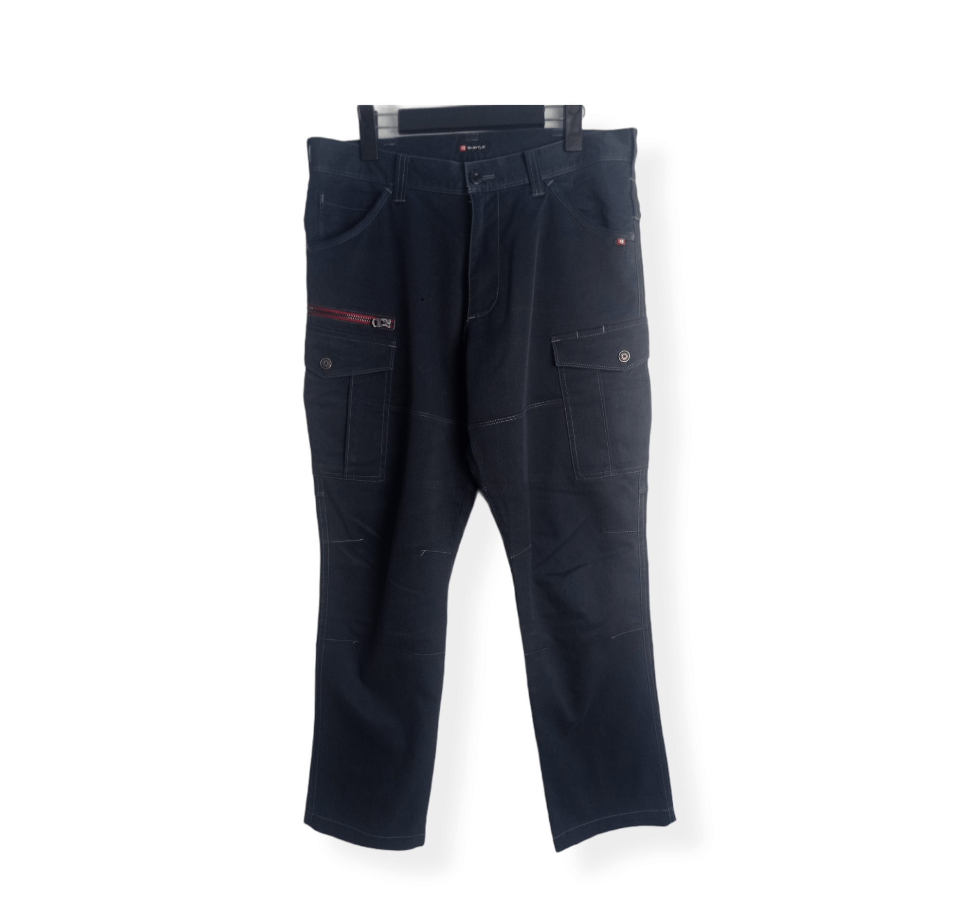 image of Workers Burtle Workwear Cargo Pants in Faded Blue, Men's (Size 34)