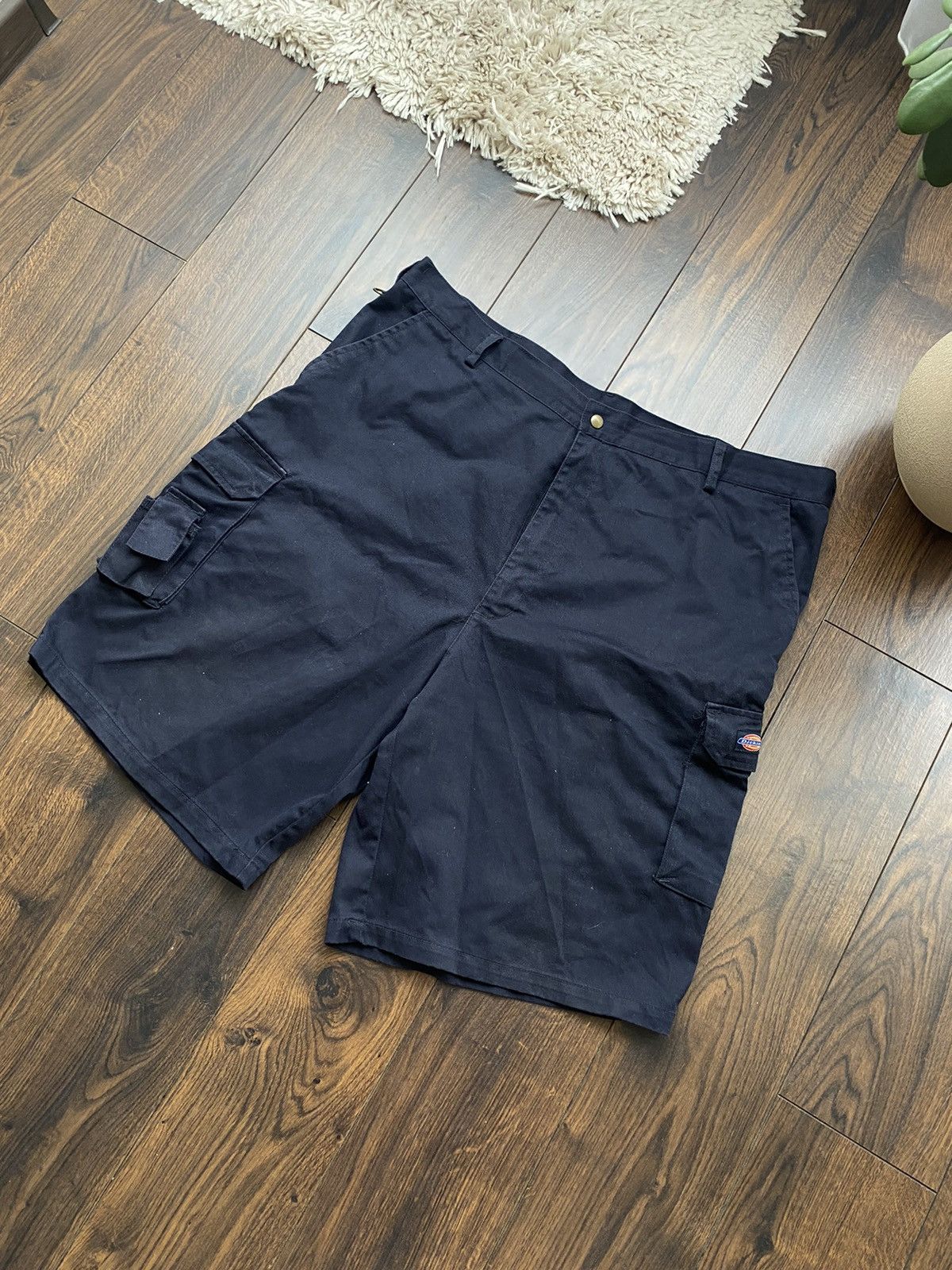 Dickies logo patch denim shorts, men's size W35 (approx.). cotton blue type Vintage Second Hand main image 0