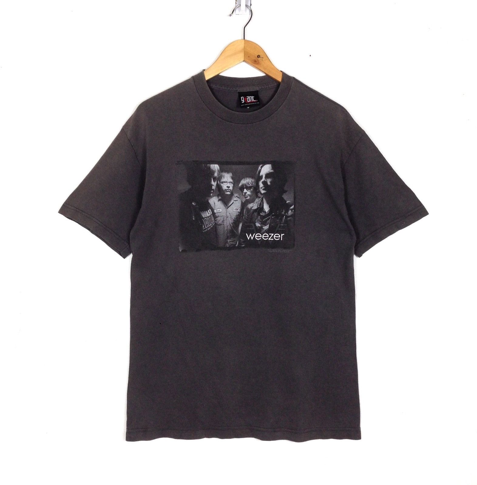 image of Band Tees x Tour Tee Vintage Weezer Band Rock Concert 90's T-Shirt in Brown, Men's (Size Medium)