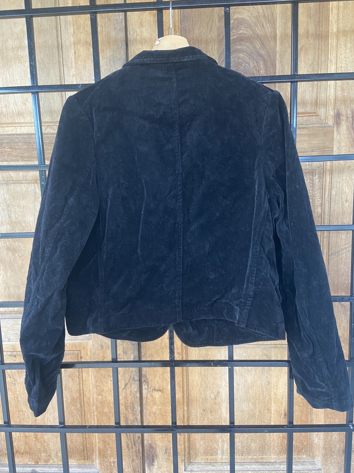 Vintage Vintage Y’s Yohji Yamamoto Velvet Cropped Blazer Jacket Size M / US 6-8 / IT 42-44 - 2 Thumbnail