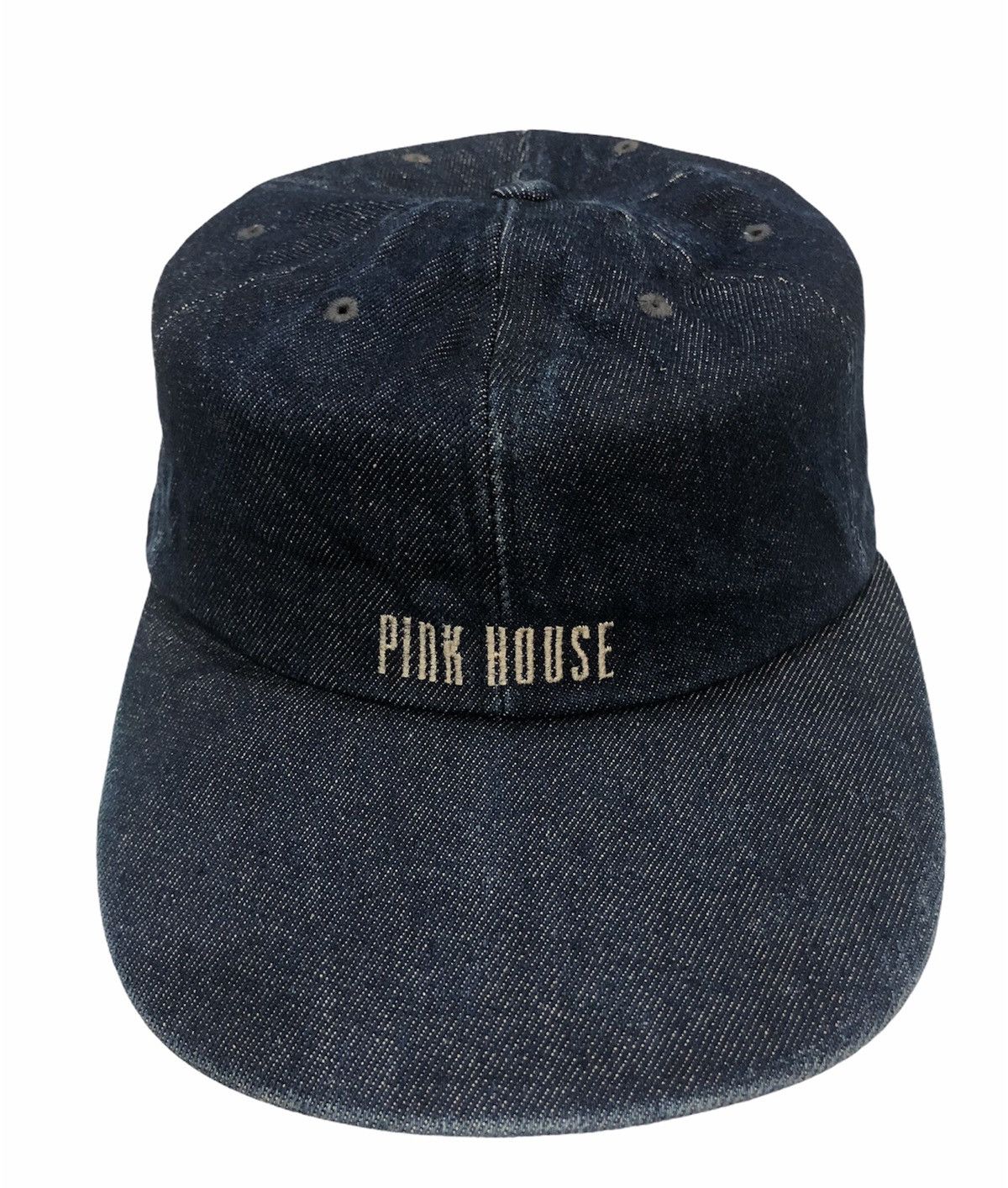 Designer × Pink House × Vintage Vintage Pink House Denim Hat cap Size ONE SIZE - 2 Thumbnail