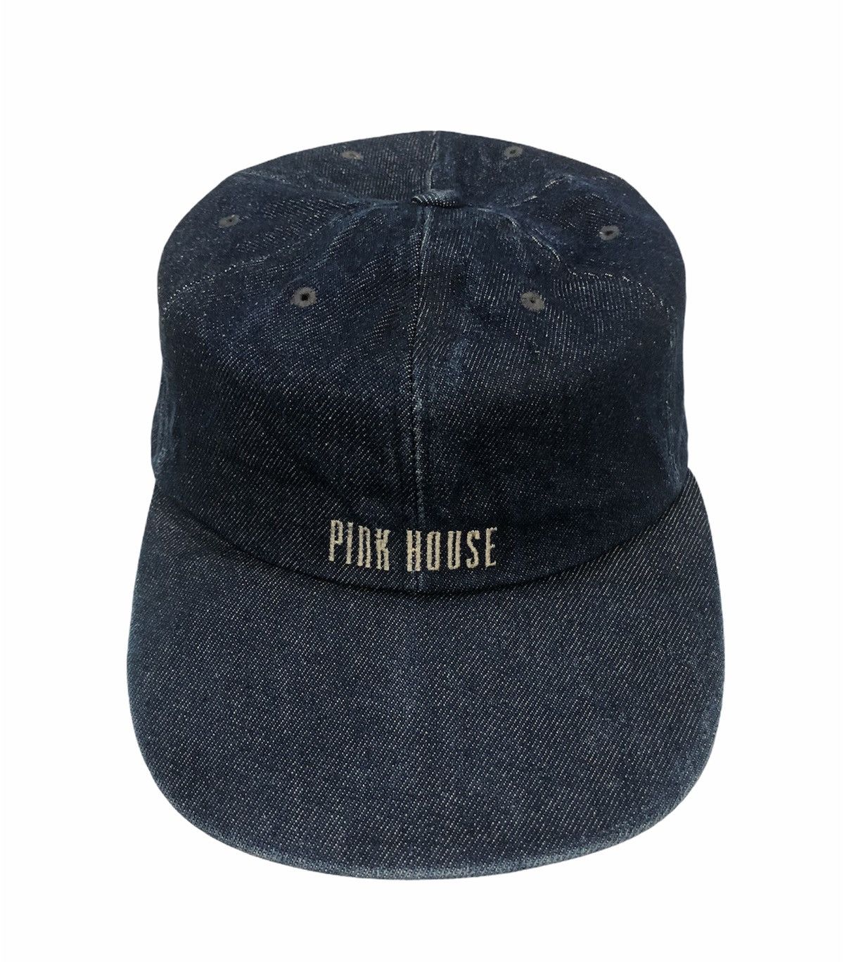 Designer × Pink House × Vintage Vintage Pink House Denim Hat cap Size ONE SIZE - 1 Thumbnail