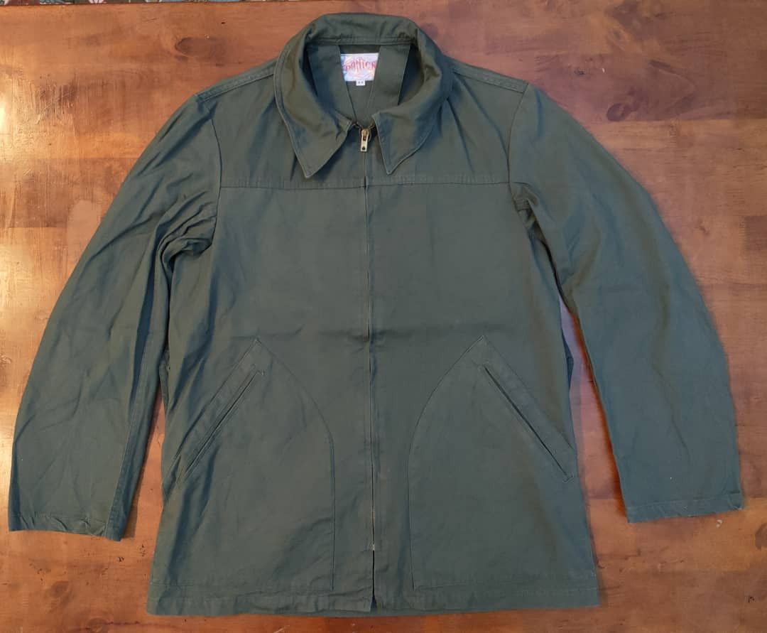 image of VTG Danton Military Jacket, Made In France in Grey, Men's (Size Medium)