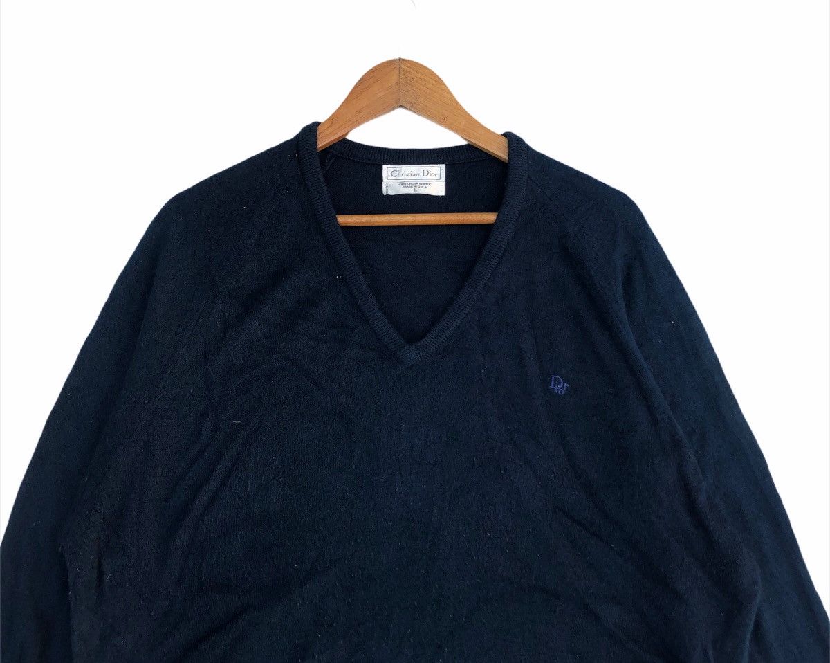 Christian Dior Monsieur ☀️CHRISTIAN DIOR V Neck Knit Sweatshirt BY HEDI SLIMANE Size US L / EU 52-54 / 3 - 2 Thumbnail