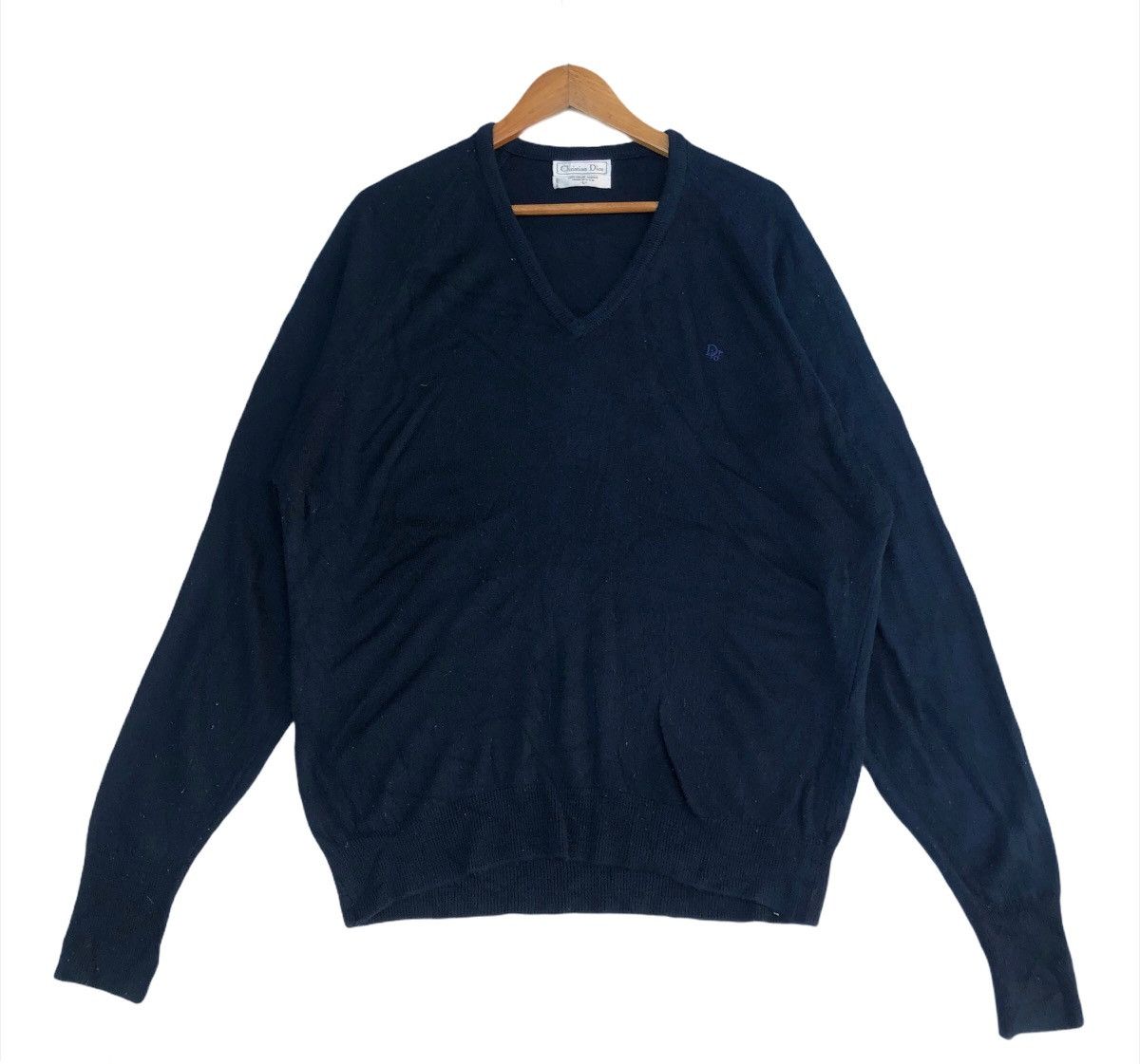 Christian Dior Monsieur ☀️CHRISTIAN DIOR V Neck Knit Sweatshirt BY HEDI SLIMANE Size US L / EU 52-54 / 3 - 1 Thumbnail