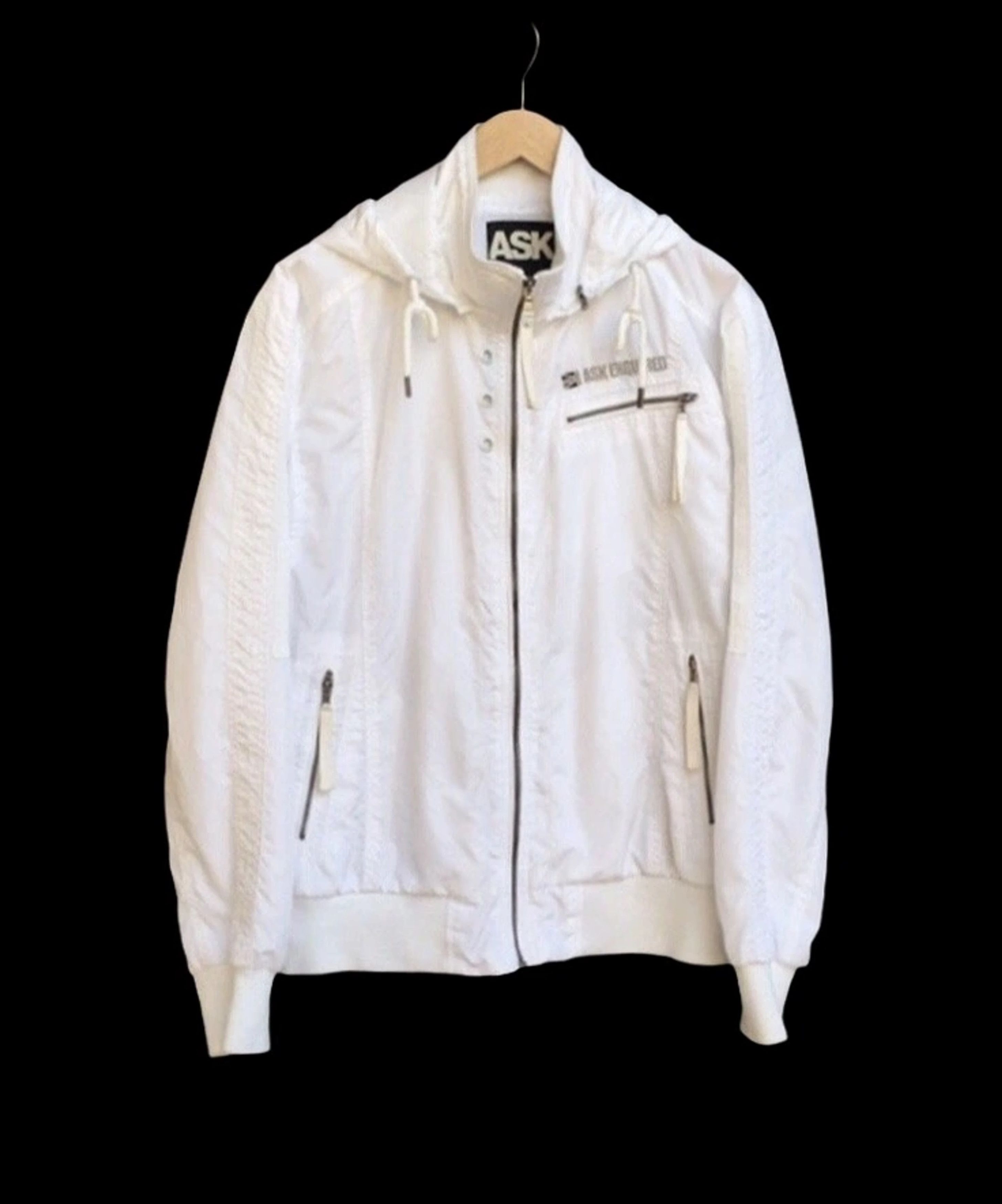 Japanese Brand Ask Enquaired Windbreaker Jacket With Hoodies Size US M / EU 48-50 / 2 - 1 Thumbnail