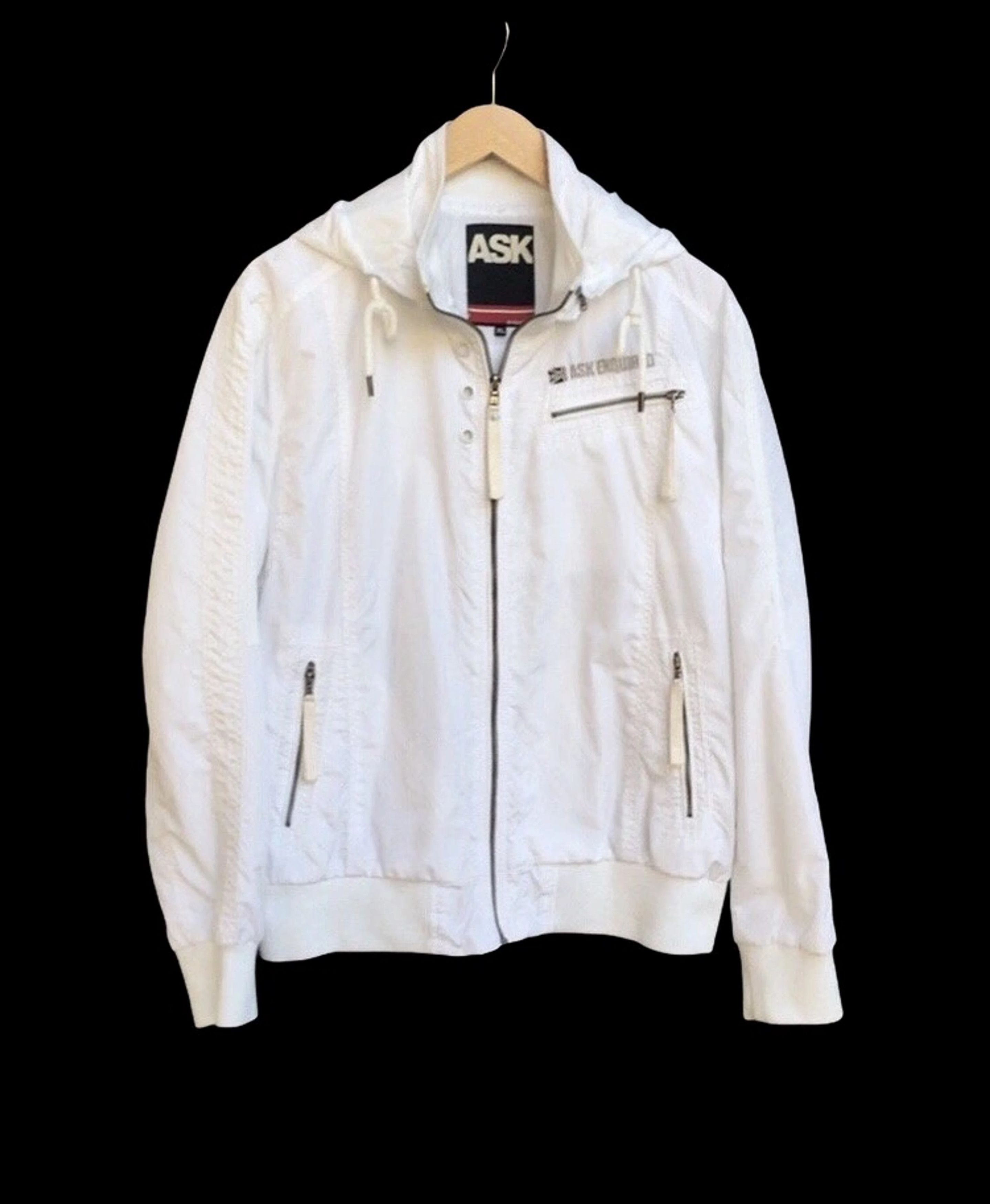 Japanese Brand Ask Enquaired Windbreaker Jacket With Hoodies Size US M / EU 48-50 / 2 - 3 Thumbnail