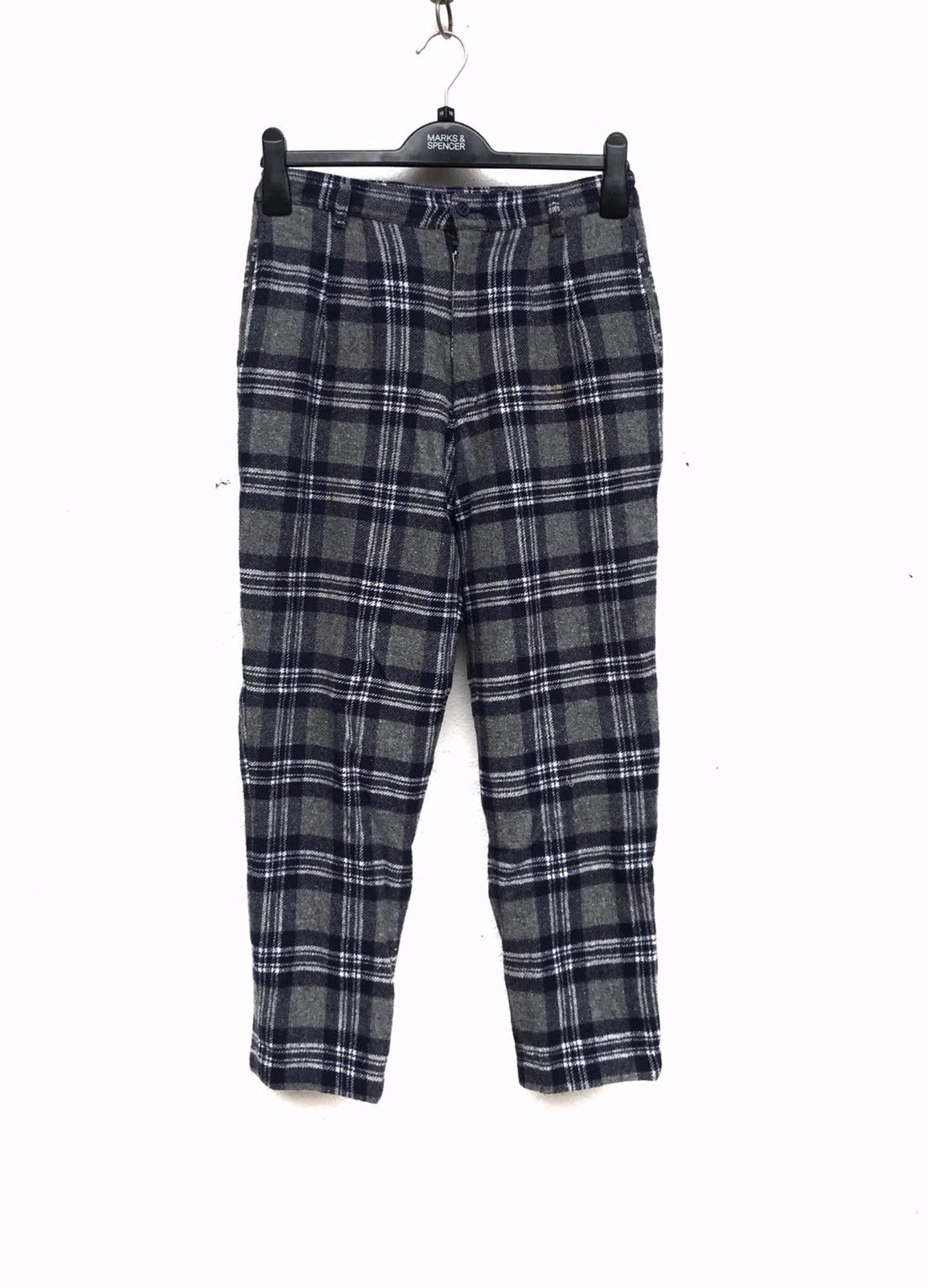 Japanese Brand Wool Blend Mark Casual Slack Pants Size US 26 / EU 42 - 1 Thumbnail